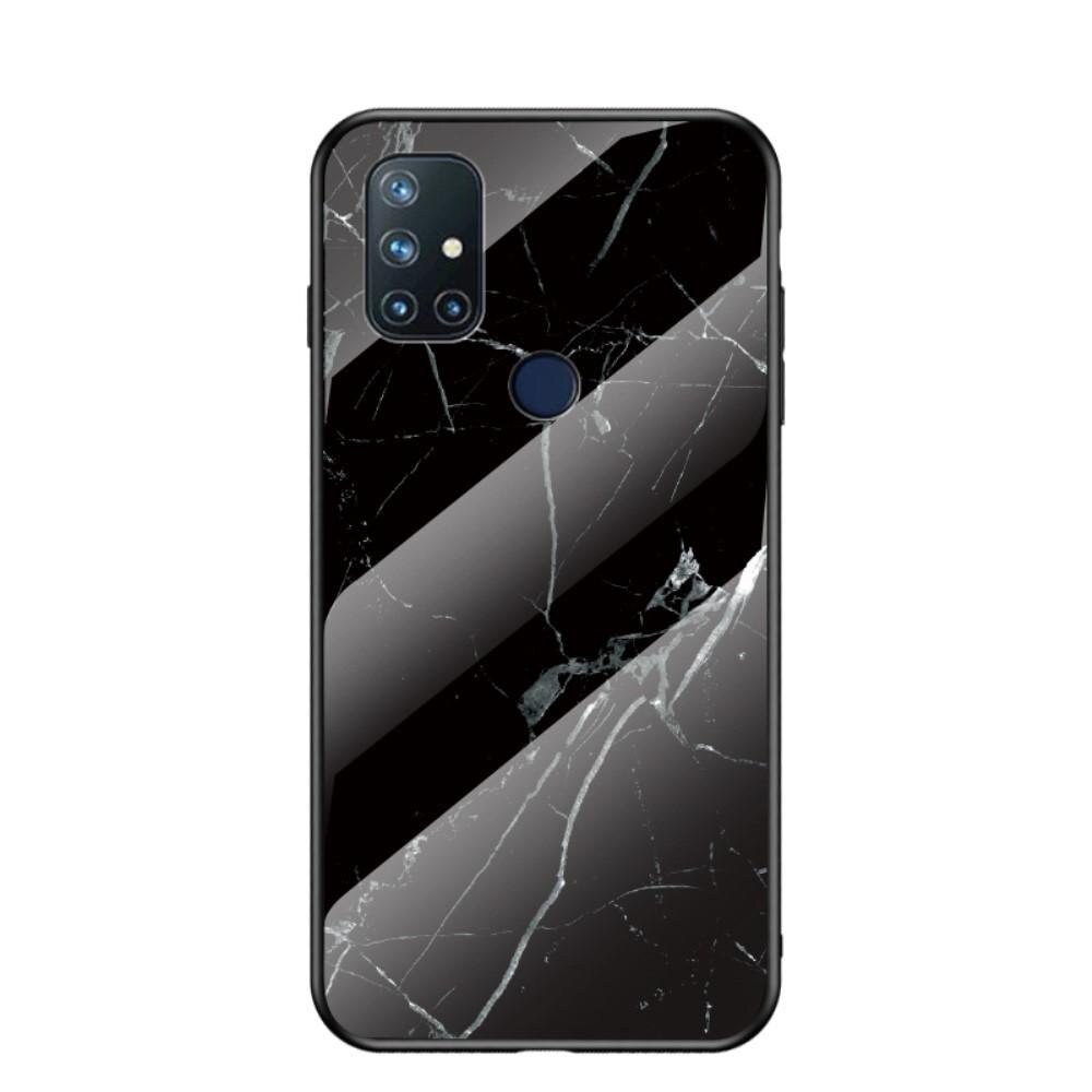 Herdet Glass Deksel OnePlus Nord N10 5G svart marmor