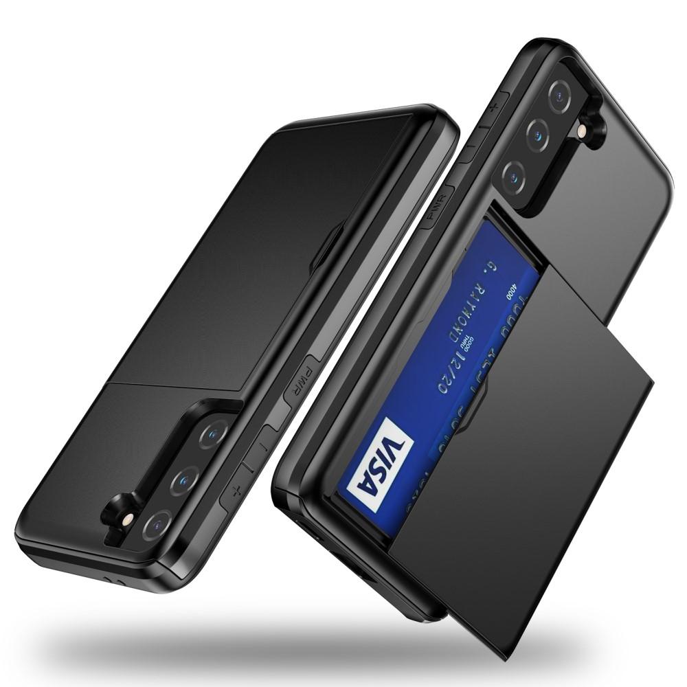 Deksel Kortholder Samsung Galaxy S21 Plus Svart