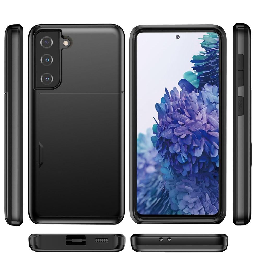 Deksel Kortholder Samsung Galaxy S21 Plus Svart