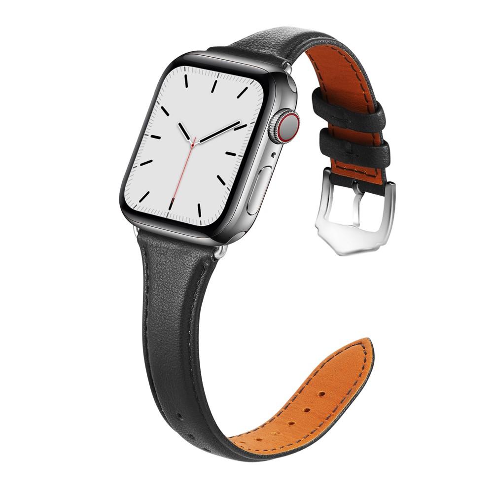 Apple Watch 42mm Skinnreim Slim svart