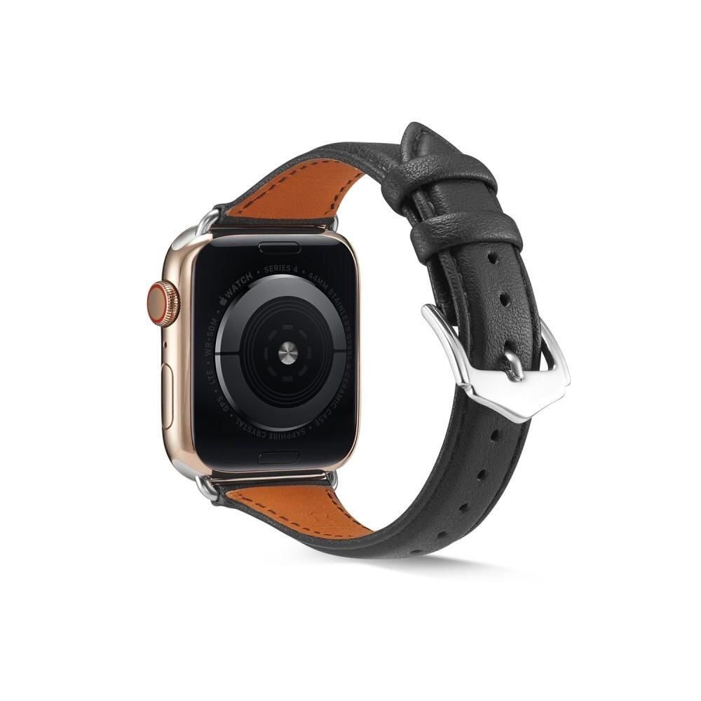 Apple Watch 41mm Series 9 Skinnreim Slim svart