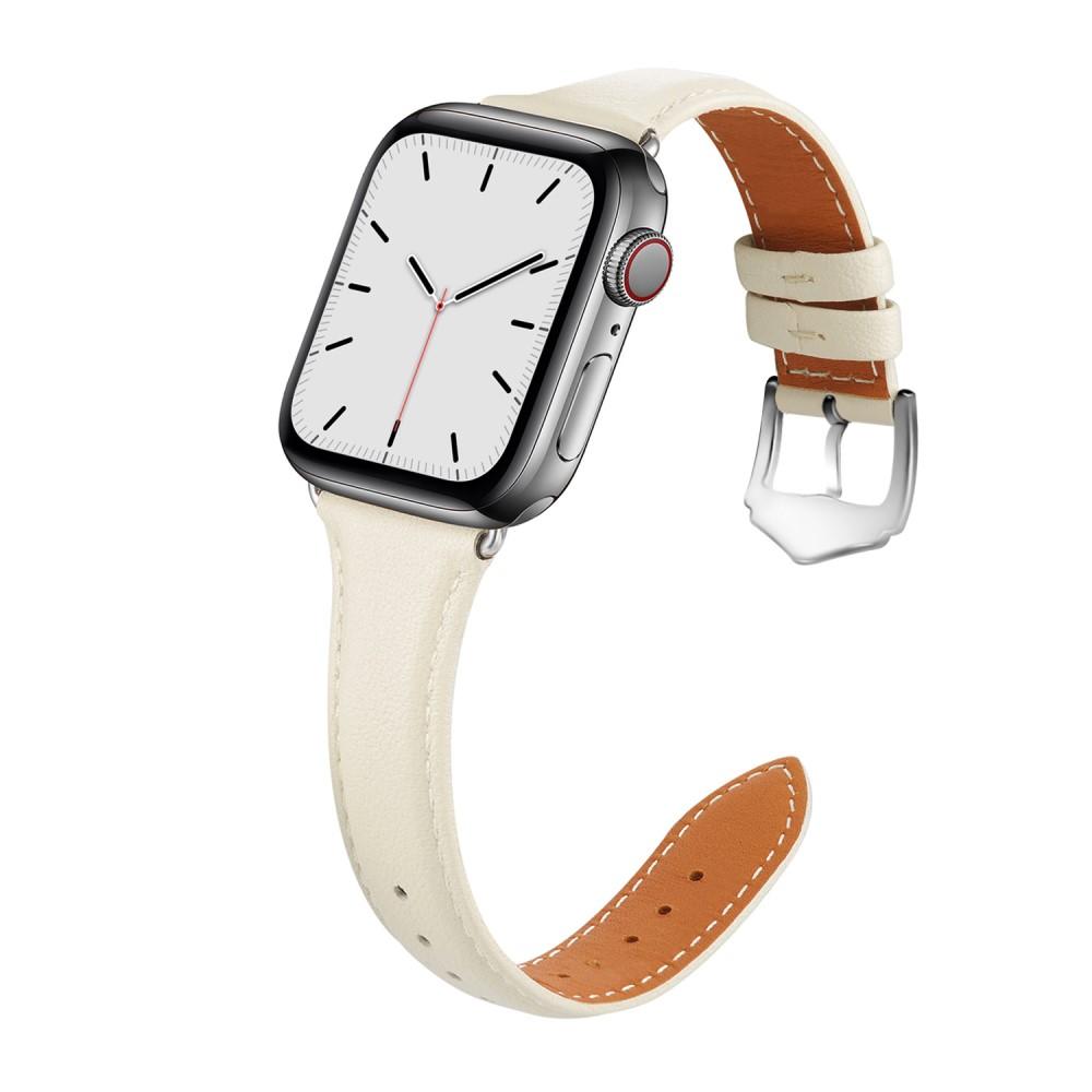 Apple Watch 38mm Skinnreim Slim beige