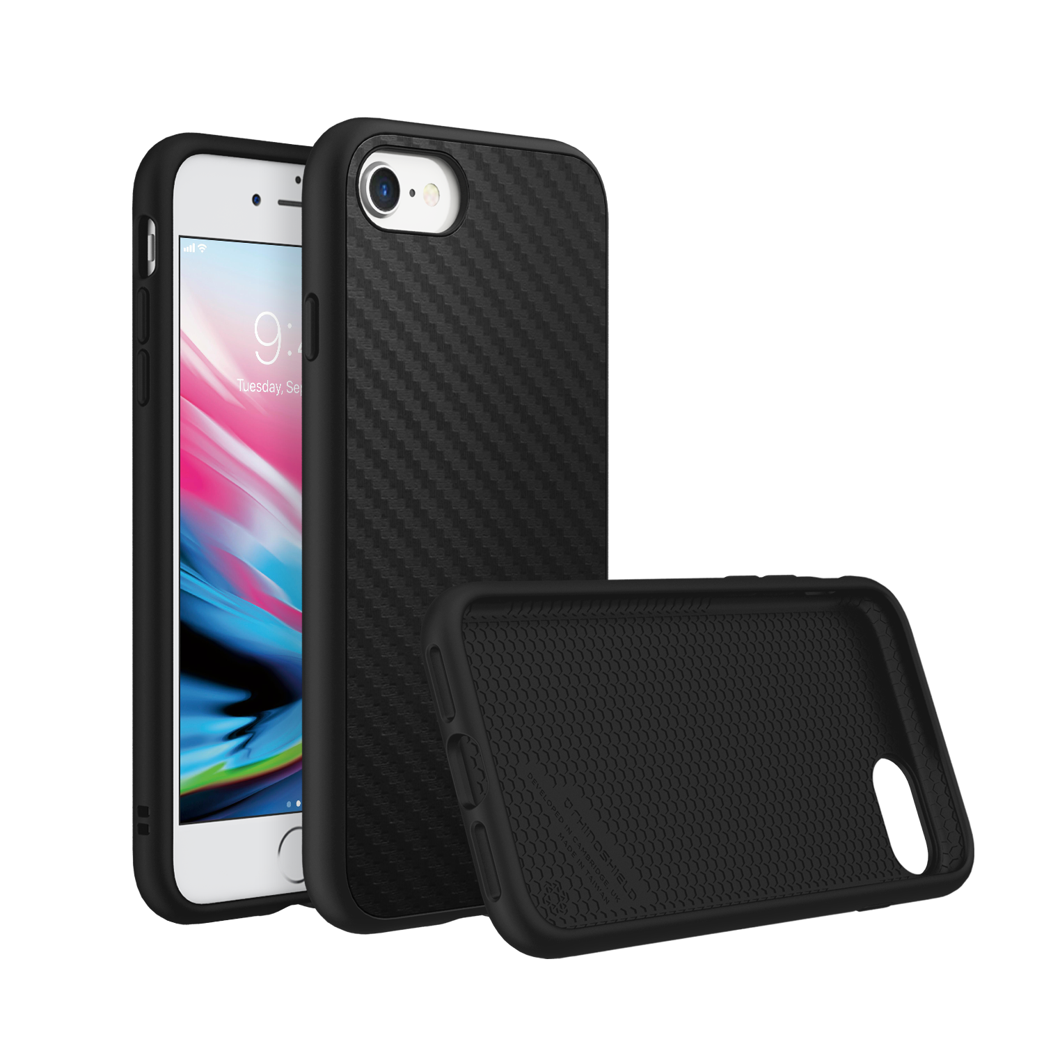 SolidSuit Deksel iPhone 7/8/SE 2020 Carbon Fiber