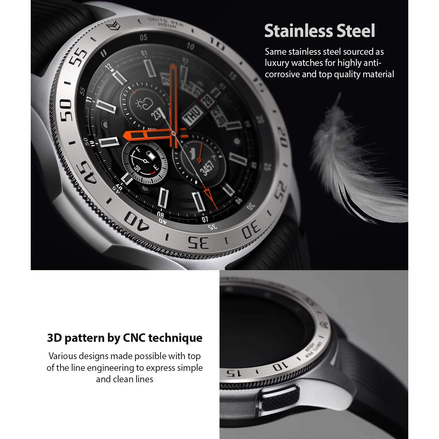 Bezel Styling Galaxy Watch 46mm/Gear S3 Silver