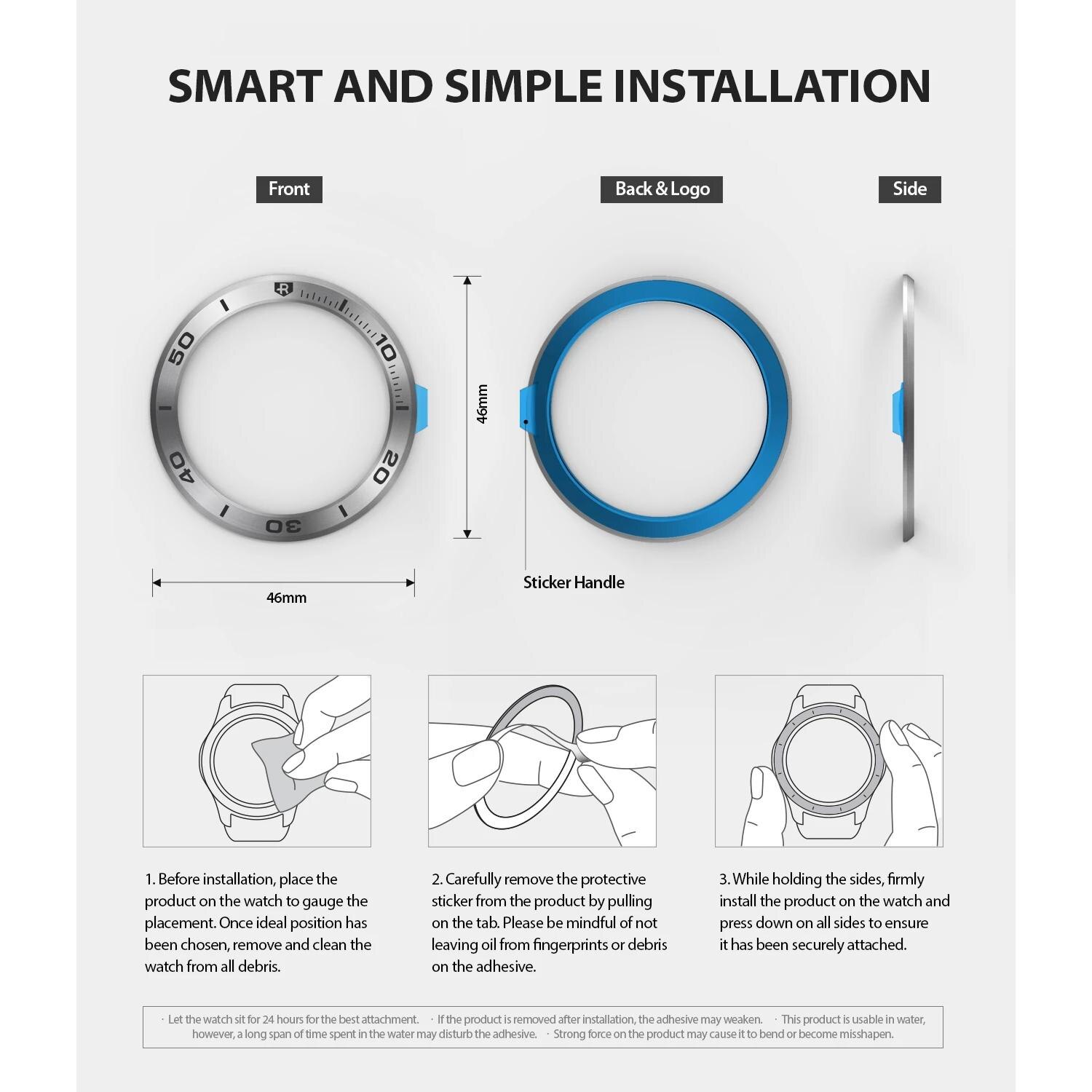 Bezel Styling Huawei Watch GT Silver