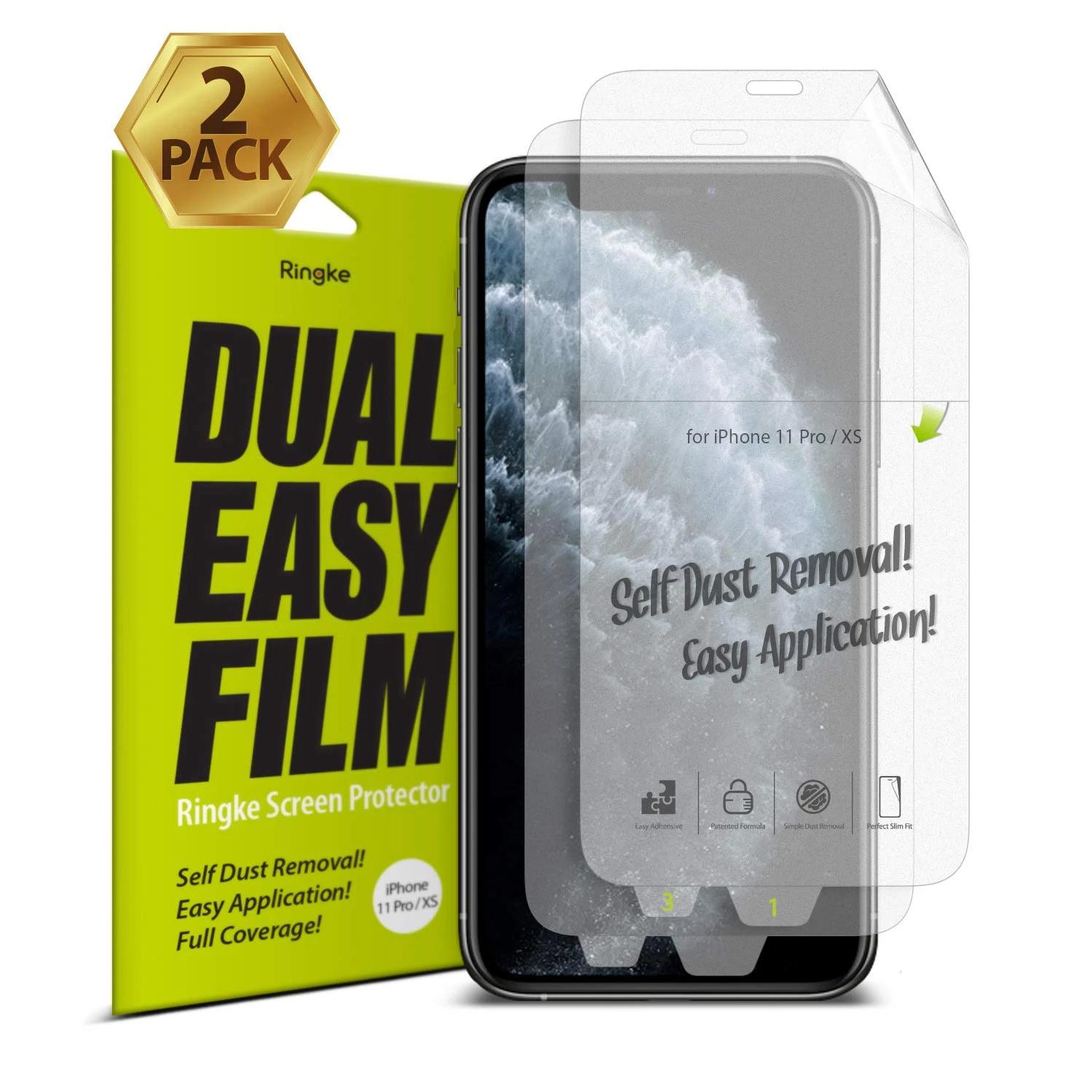Dual Easy Screen Protector iPhone 11 Pro/XS/X (2-pack)