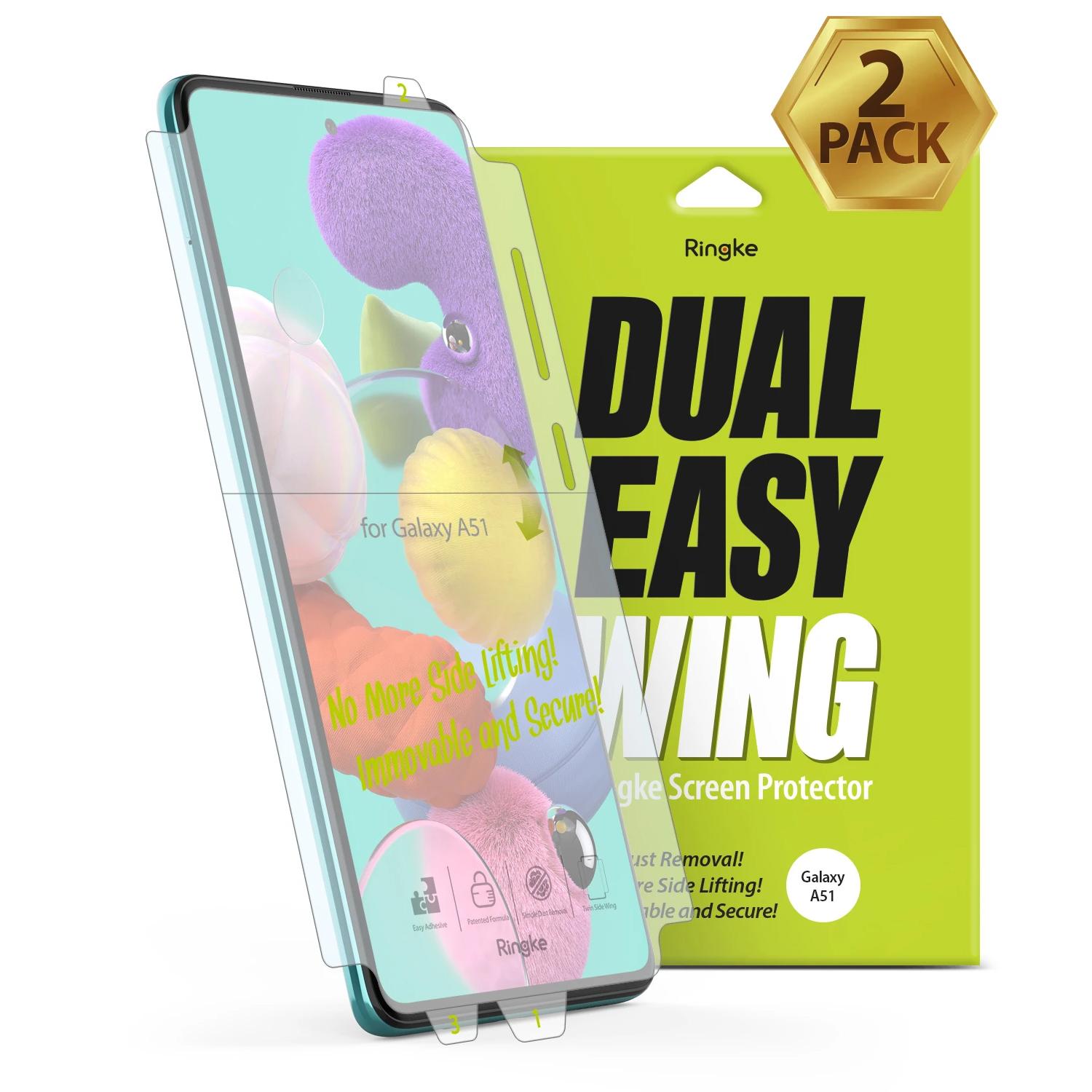 Dual Easy Wing Screen Protector Galaxy A51 (2-pack)