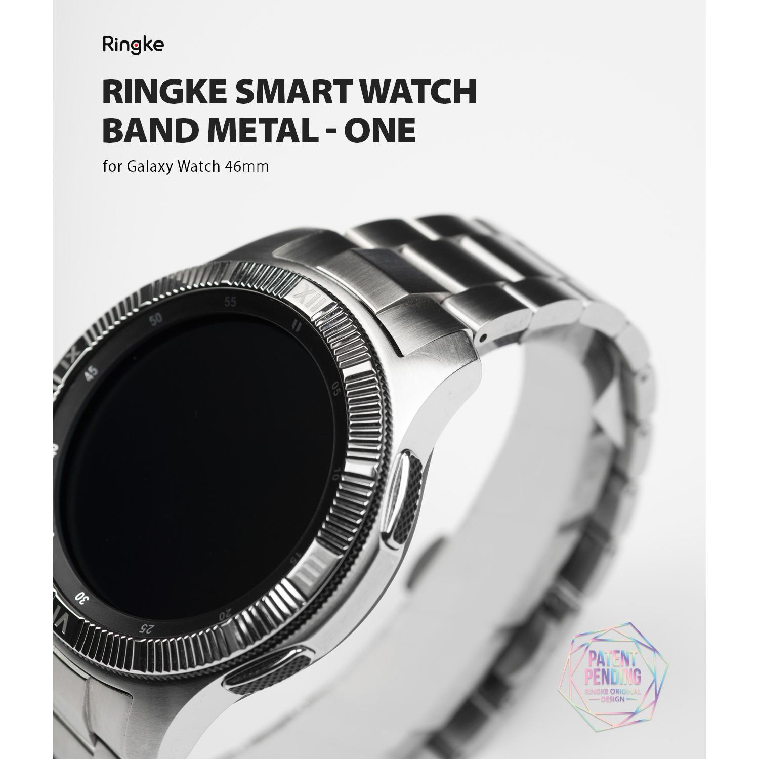 Metal One Watch Band Galaxy Watch 46mm Silver