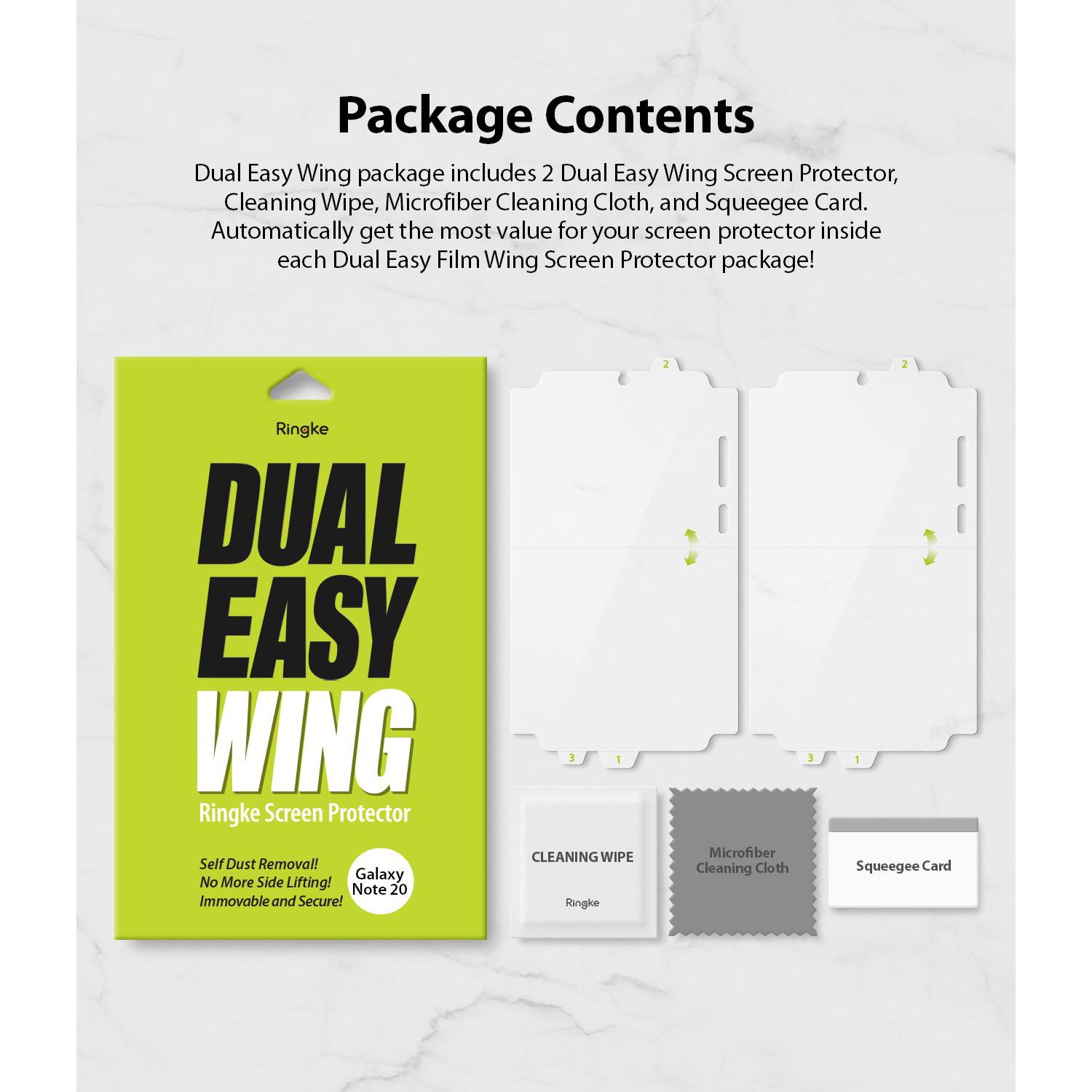 Dual Easy Wing Screen Protector Galaxy Note 20 (2-pack)