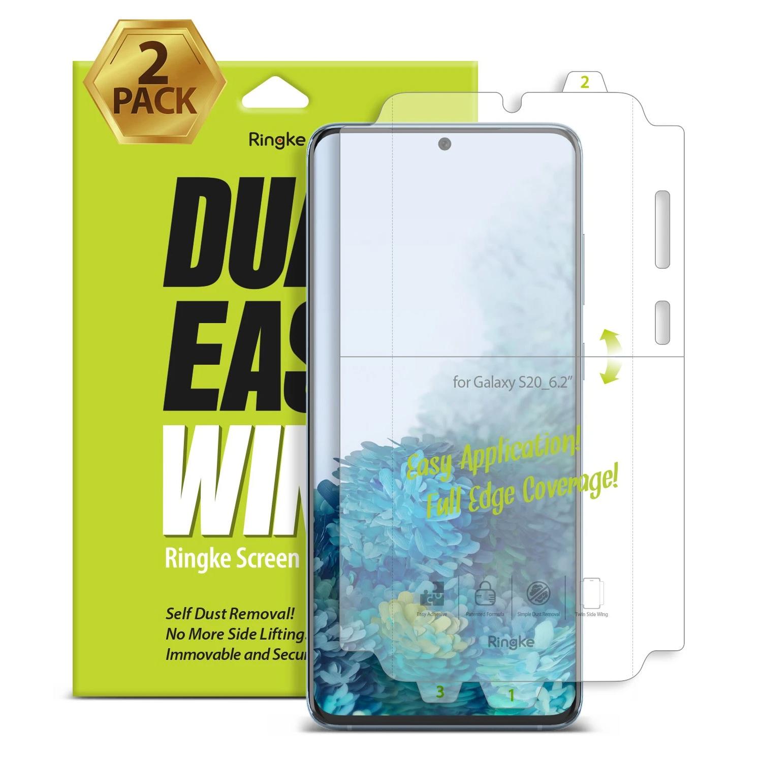 Dual Easy Wing Screen Protector Galaxy S20 (2-pack)