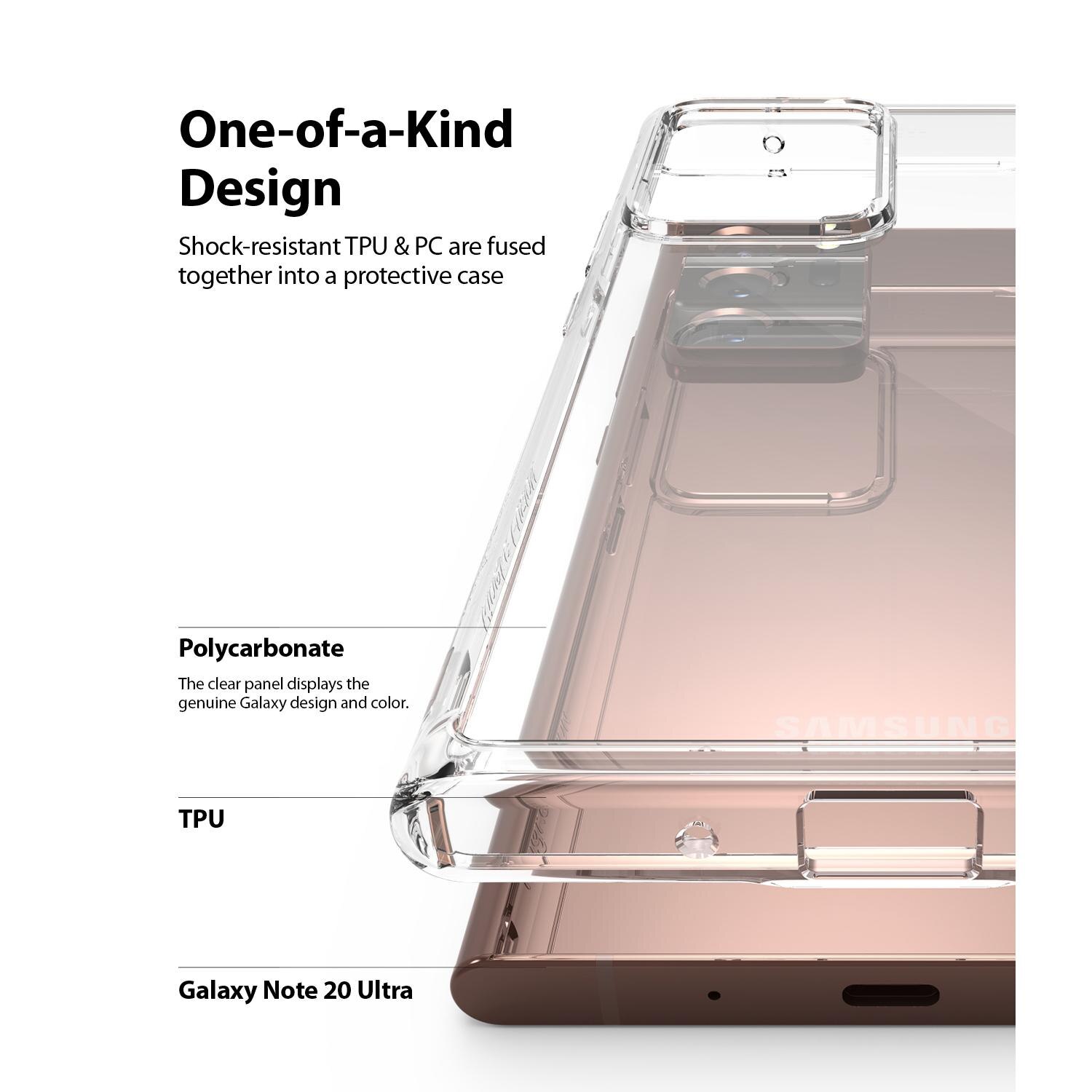Fusion Case Samsung Galaxy Note 20 Ultra Gjennomsiktig