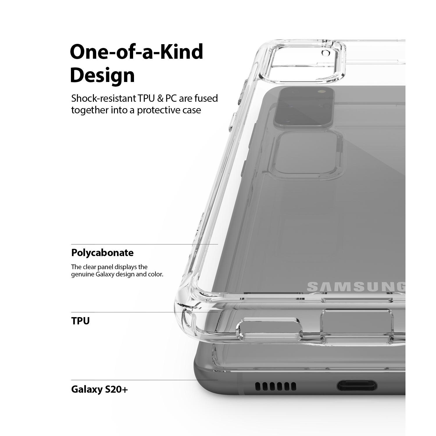 Fusion Case Samsung Galaxy S20 Plus Gjennomsiktig