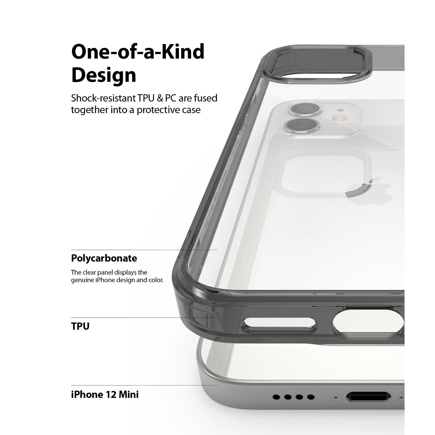 Fusion Case Apple iPhone 12 Mini Grå