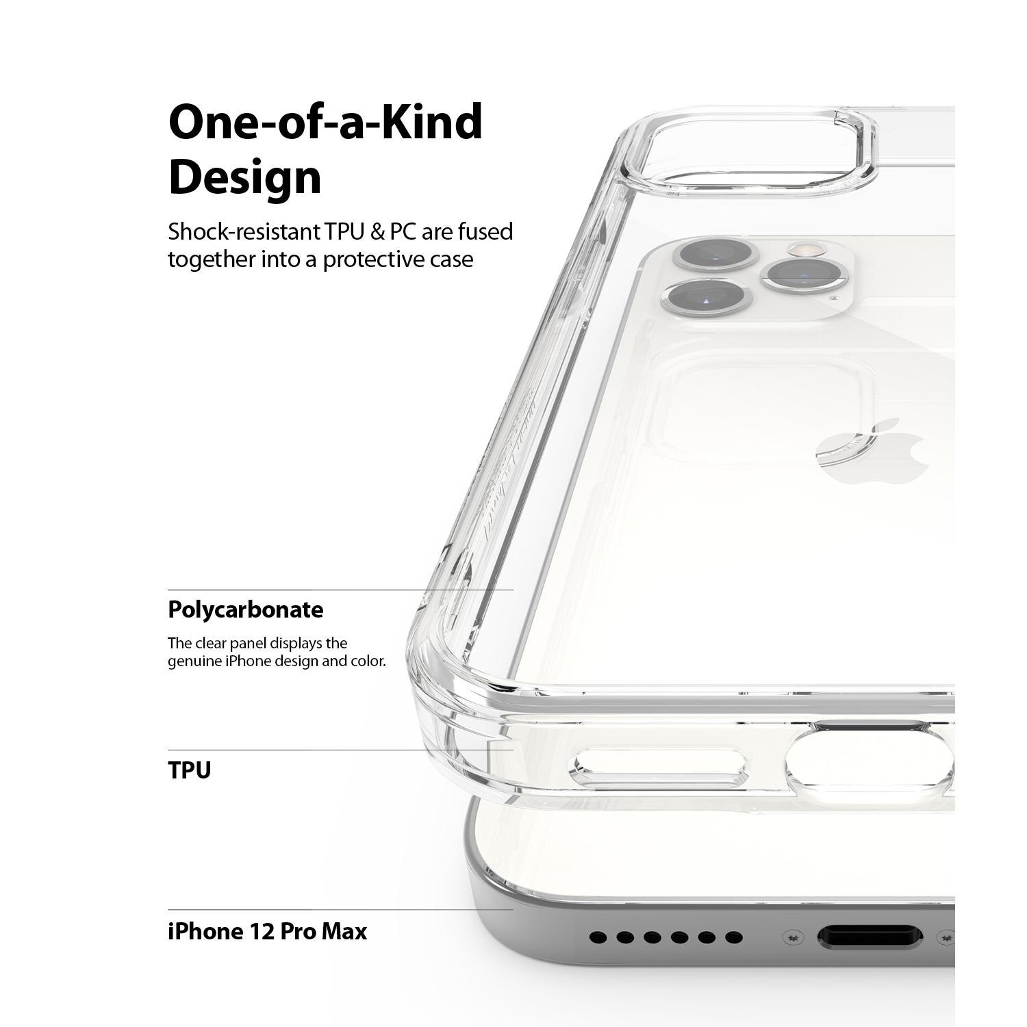 Fusion Case iPhone 12 Pro Max Gjennomsiktig