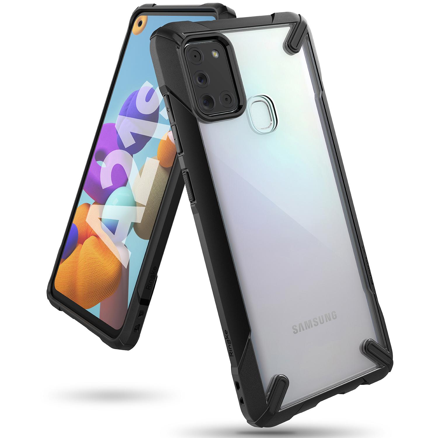 Fusion X Case Galaxy A21s Black