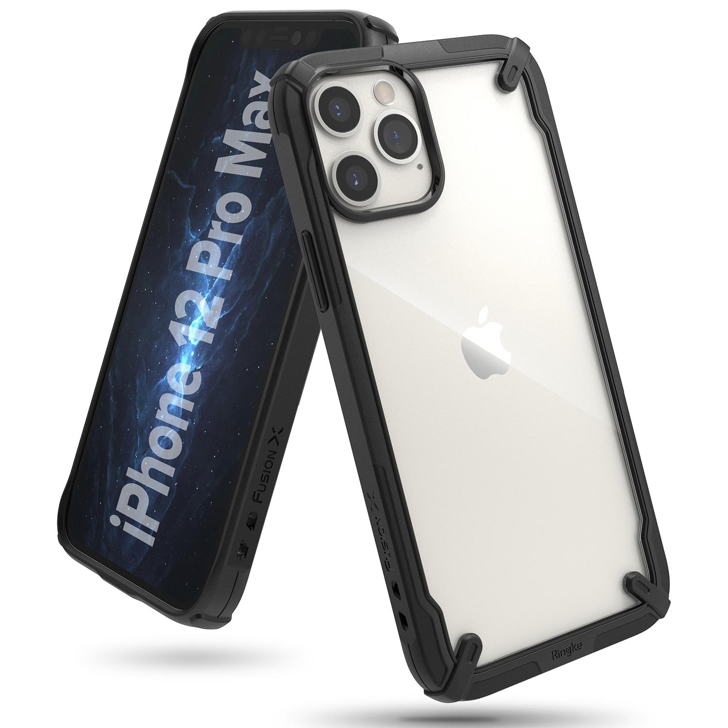 Fusion X Case iPhone 12 Pro Max Svart