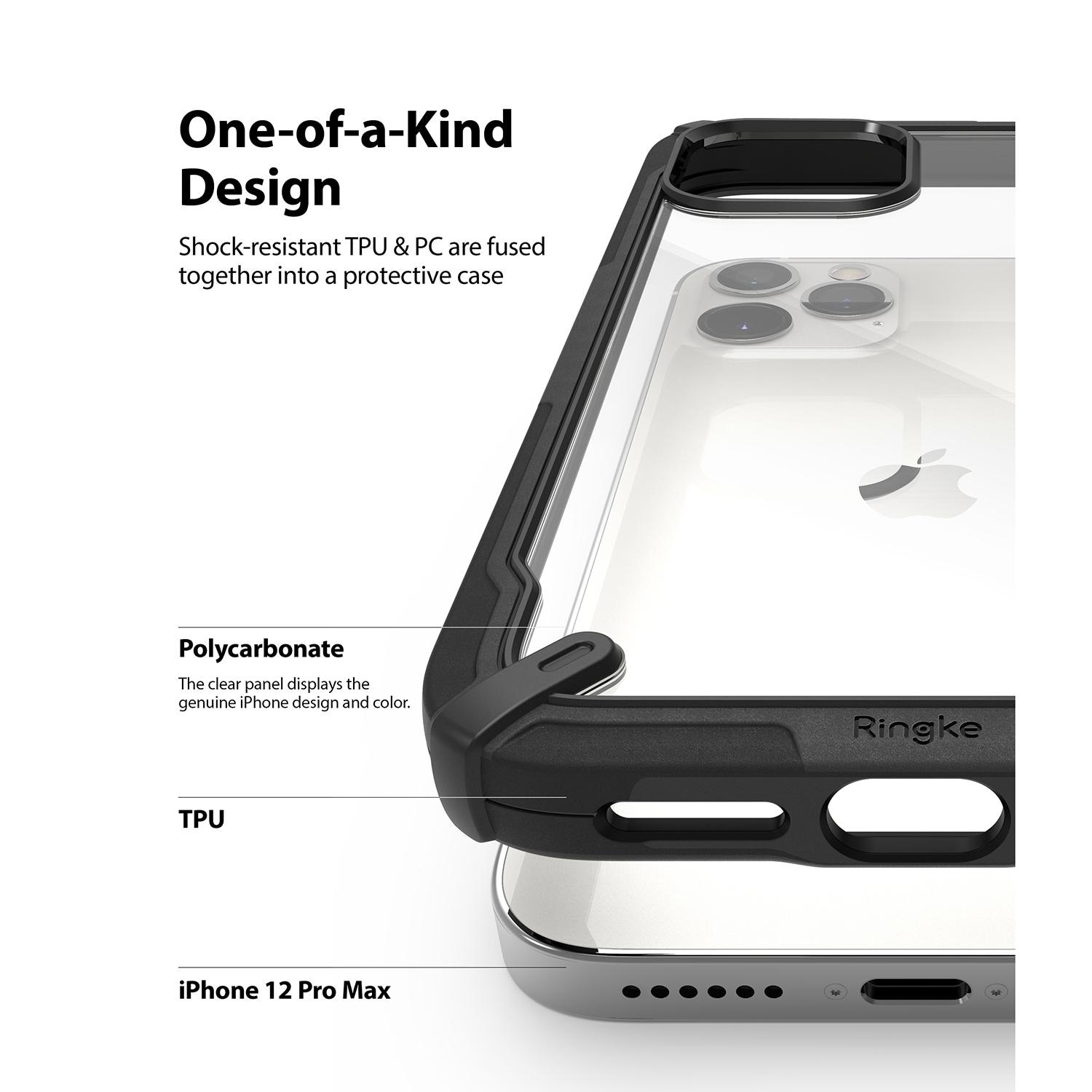 Fusion X Case iPhone 12 Pro Max Svart