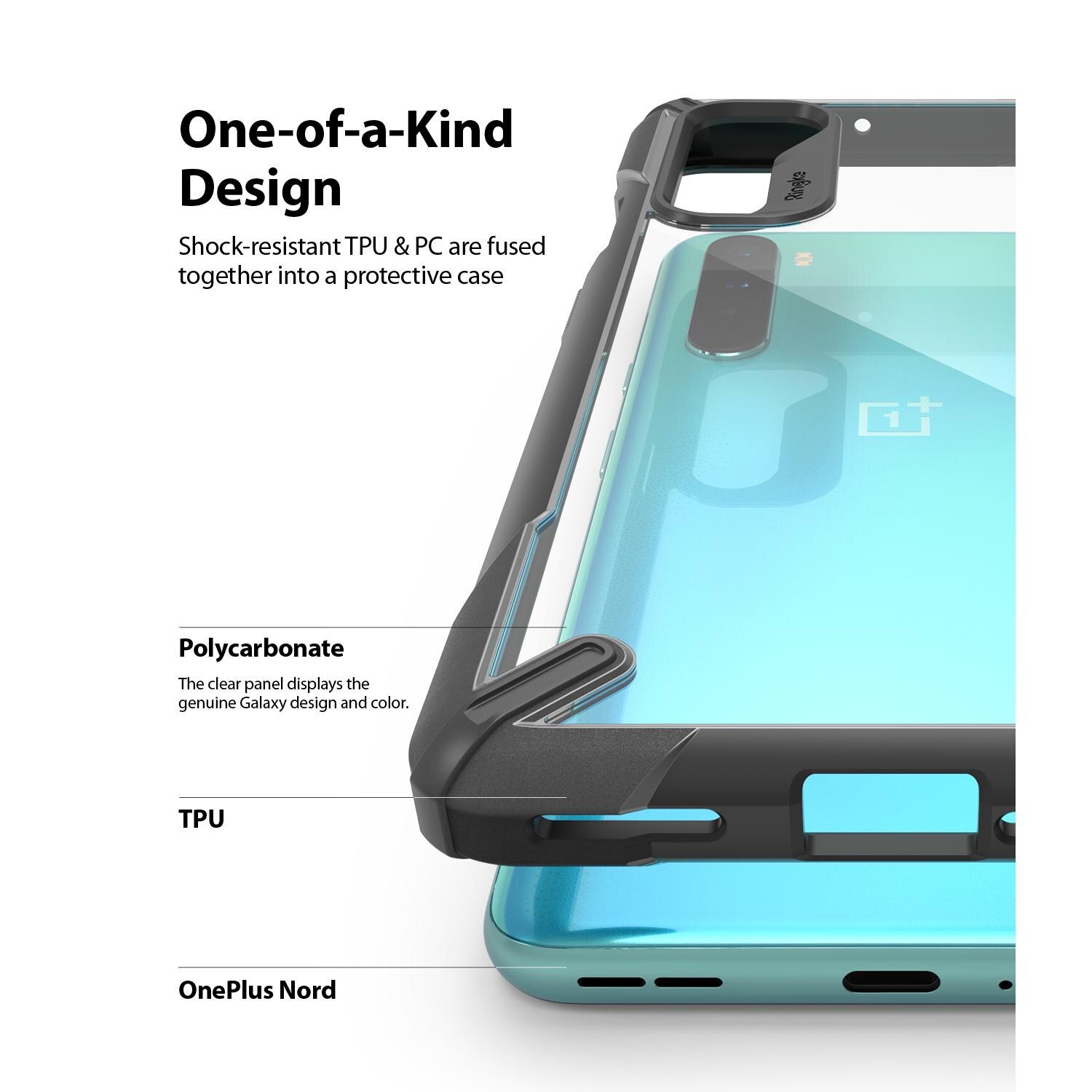 Fusion X Case  OnePlus Nord Svart