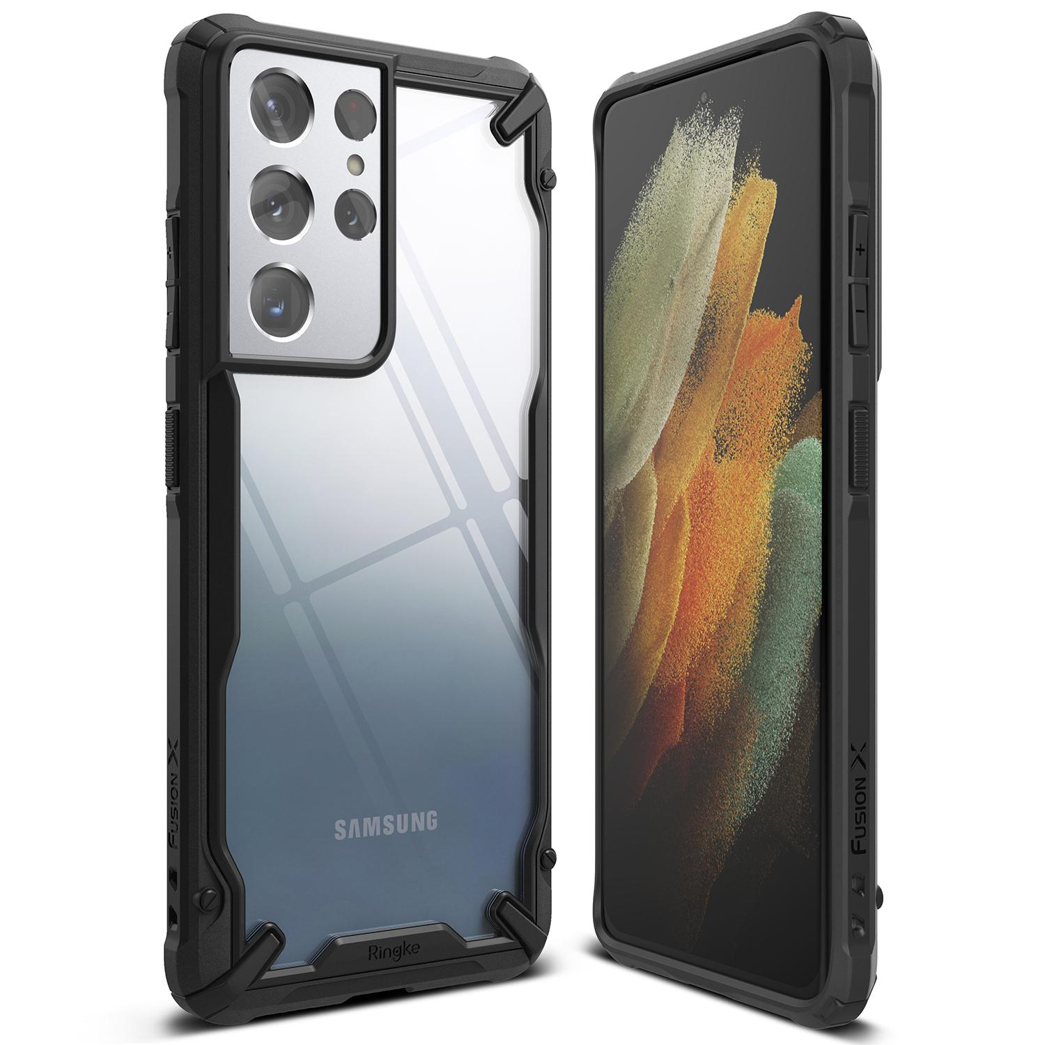 Fusion X Case Samsung Galaxy S21 Ultra Svart