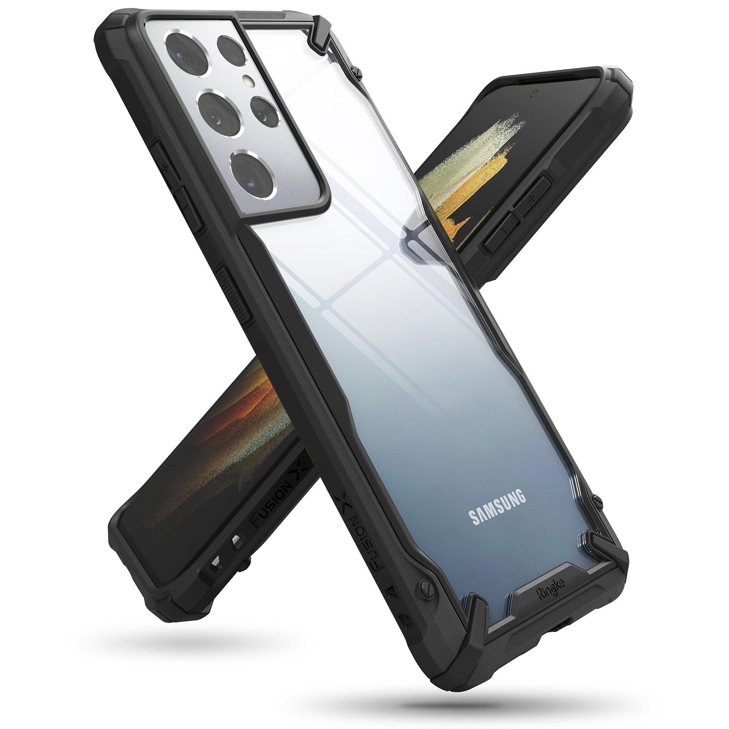 Fusion X Case Samsung Galaxy S21 Ultra Svart