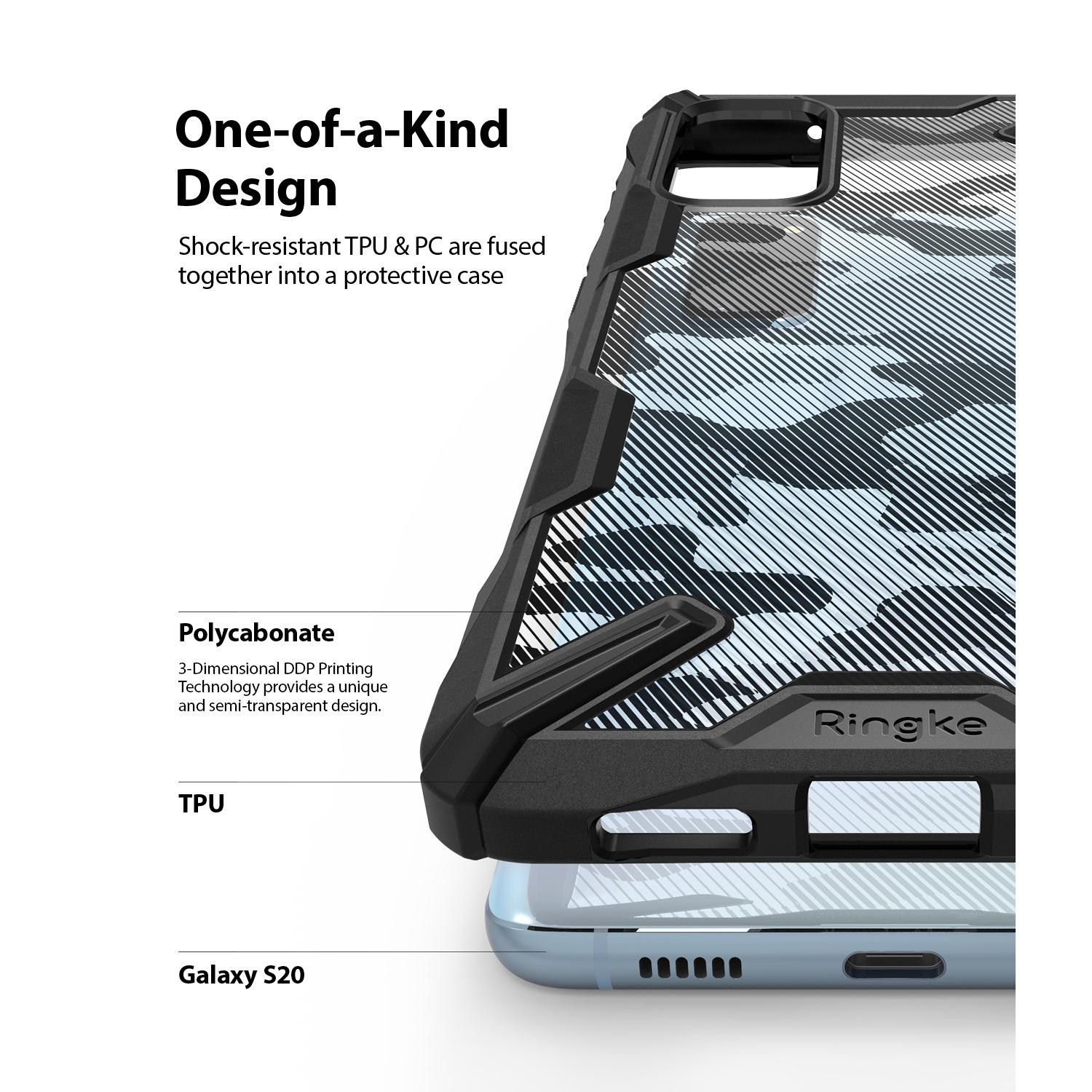 Fusion X Design Case Samsung Galaxy S20 Black