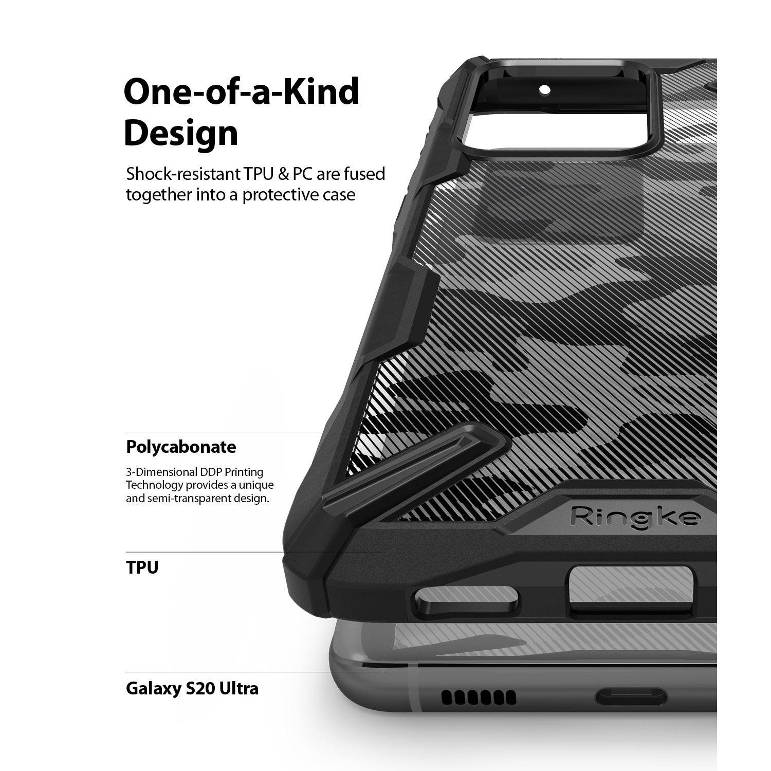 Fusion X Design Case Galaxy S20 Ultra Black