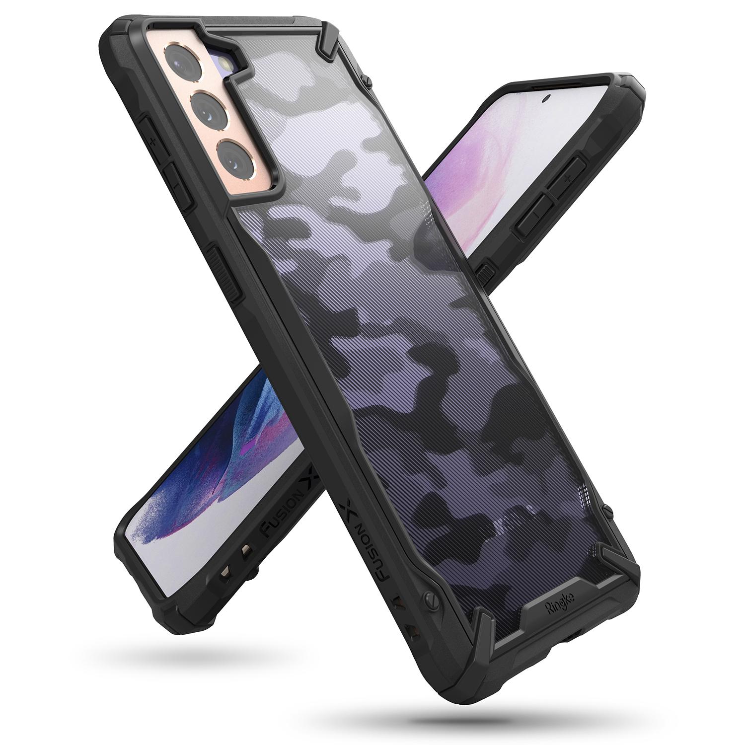 Fusion X Design Case Galaxy S21 Plus Camo Black