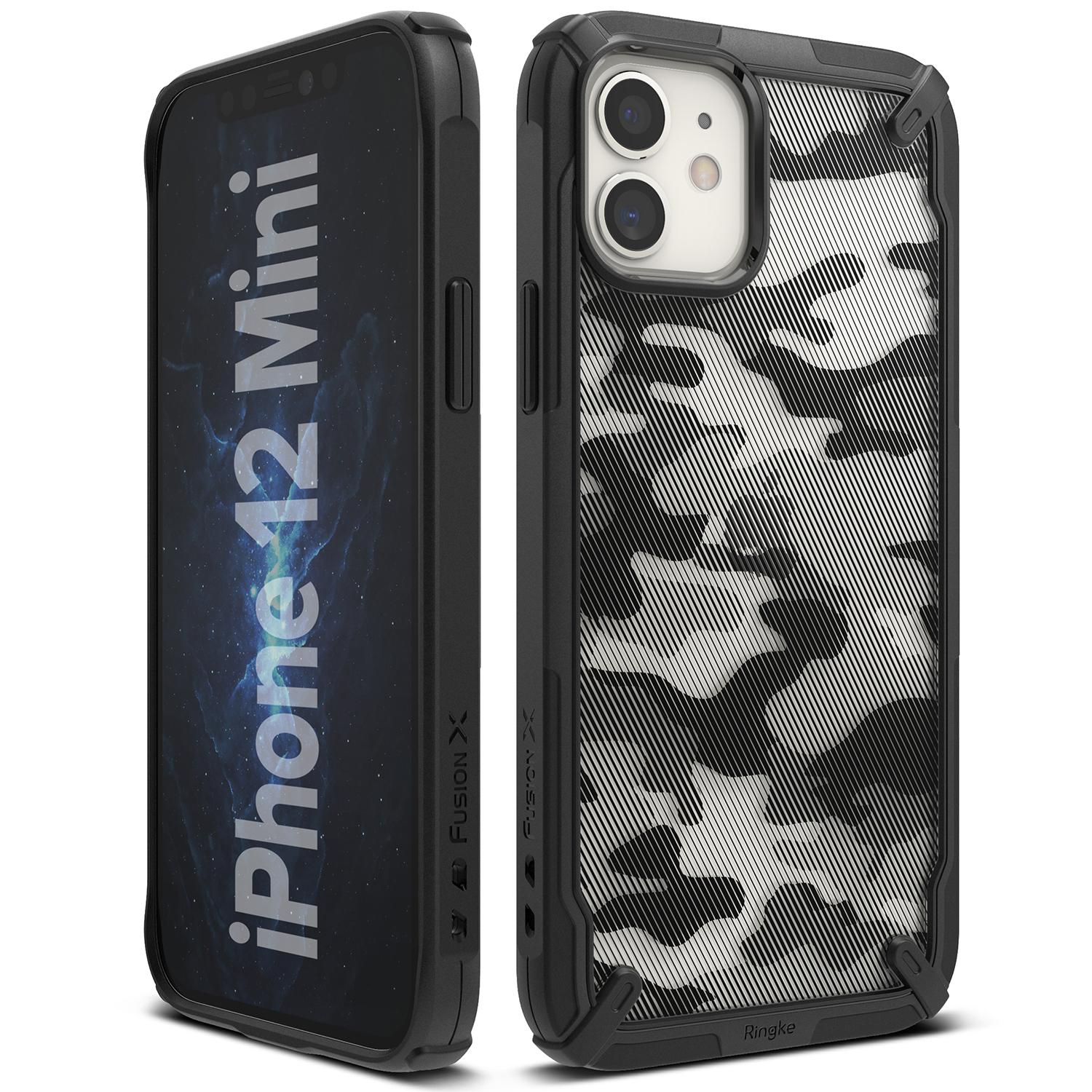 Fusion X Design Case iPhone 12 Mini Camo Black