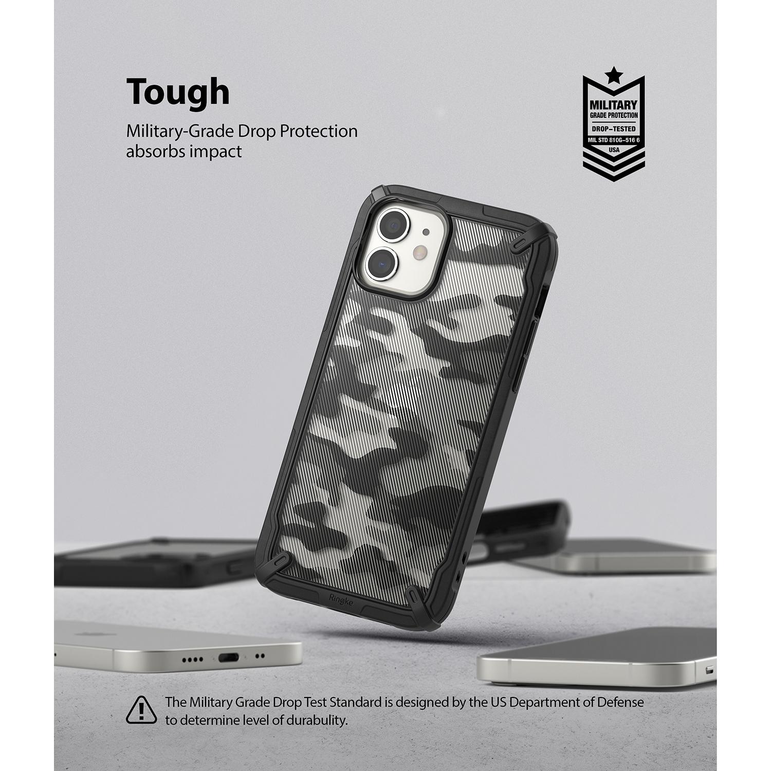 Fusion X Design Case iPhone 12 Mini Camo Black