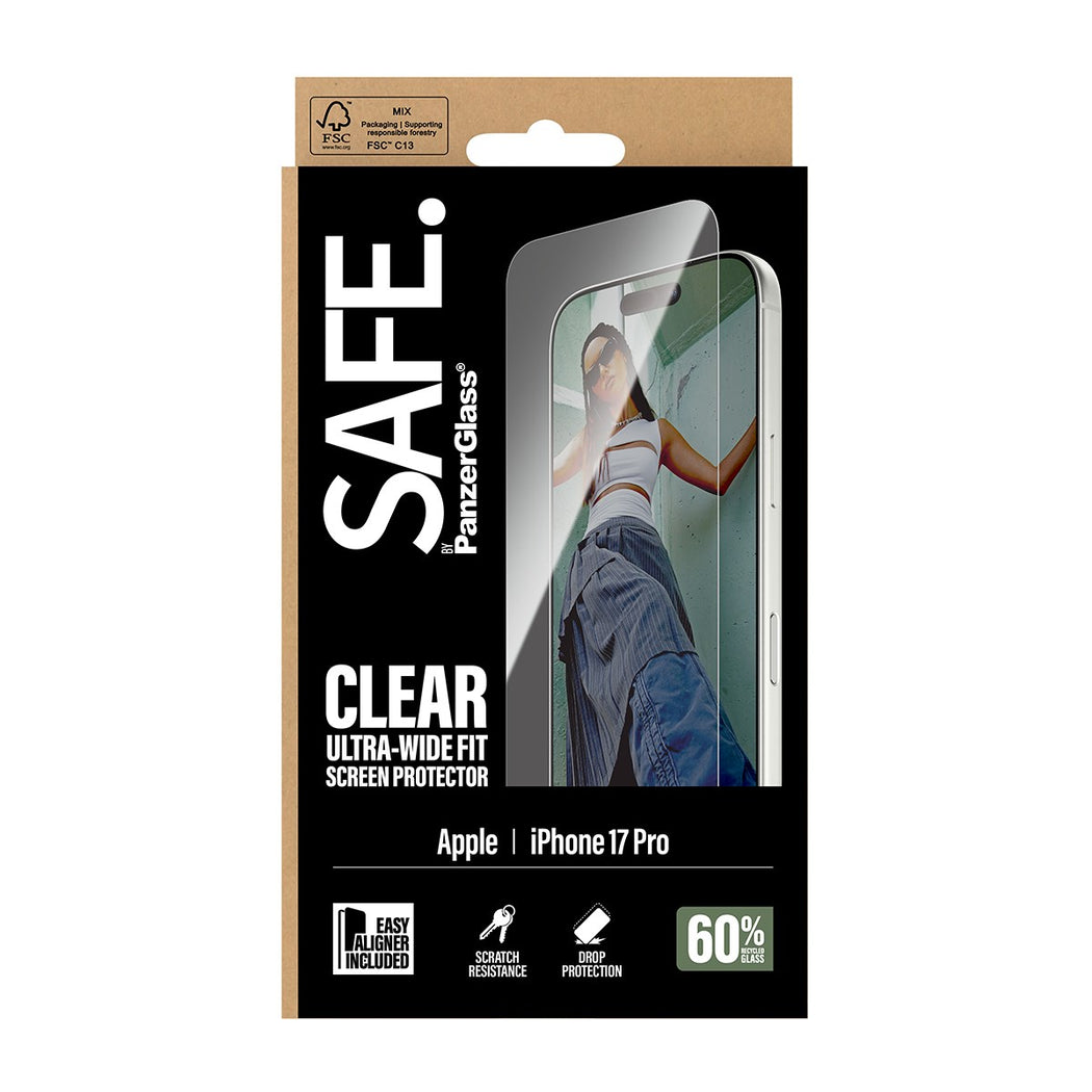 iPhone 17 Pro Skjermbeskytter Ultra Wide Fit (with EasyAligner)