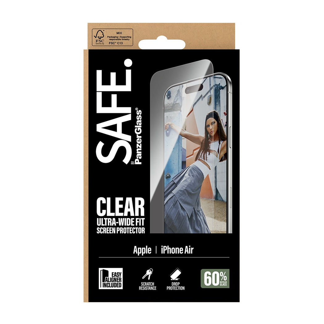 iPhone Air Skjermbeskytter Ultra Wide Fit (with EasyAligner)