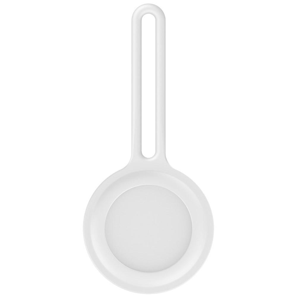 Silikondeksel/nøkkelring Apple AirTag hvit