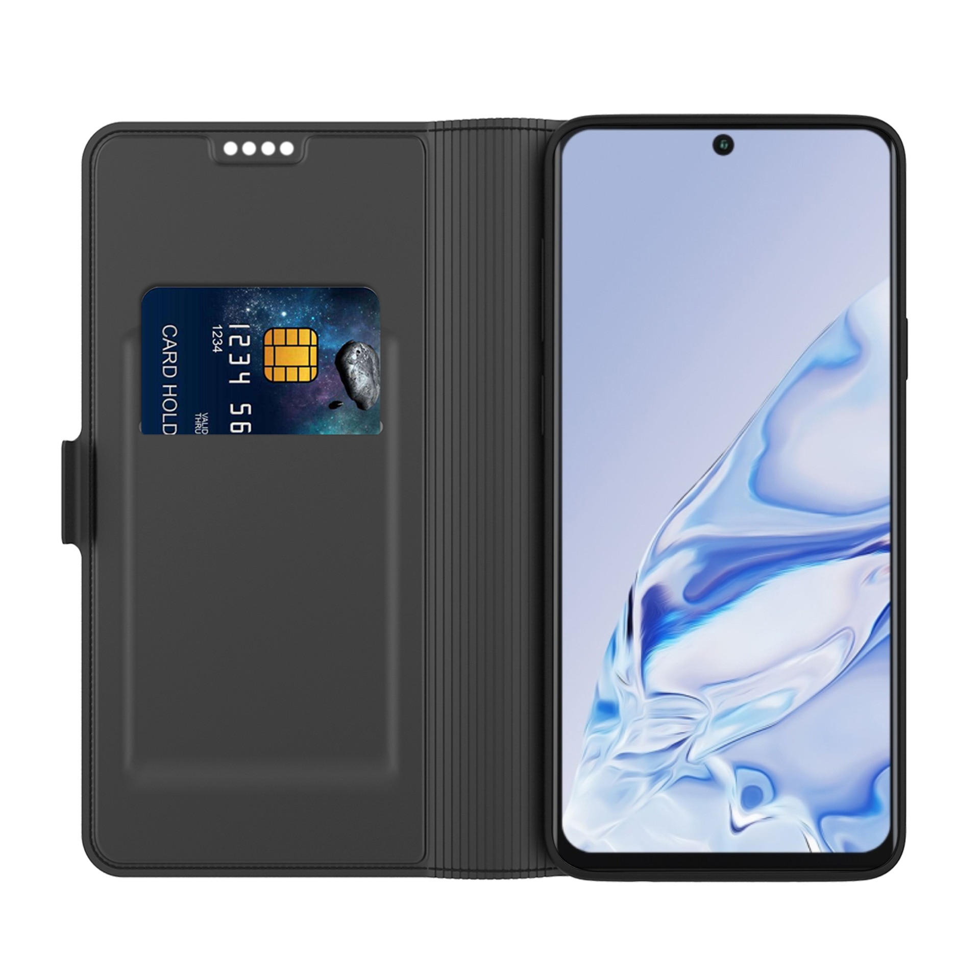 Slim Card Wallet Huawei P30 svart