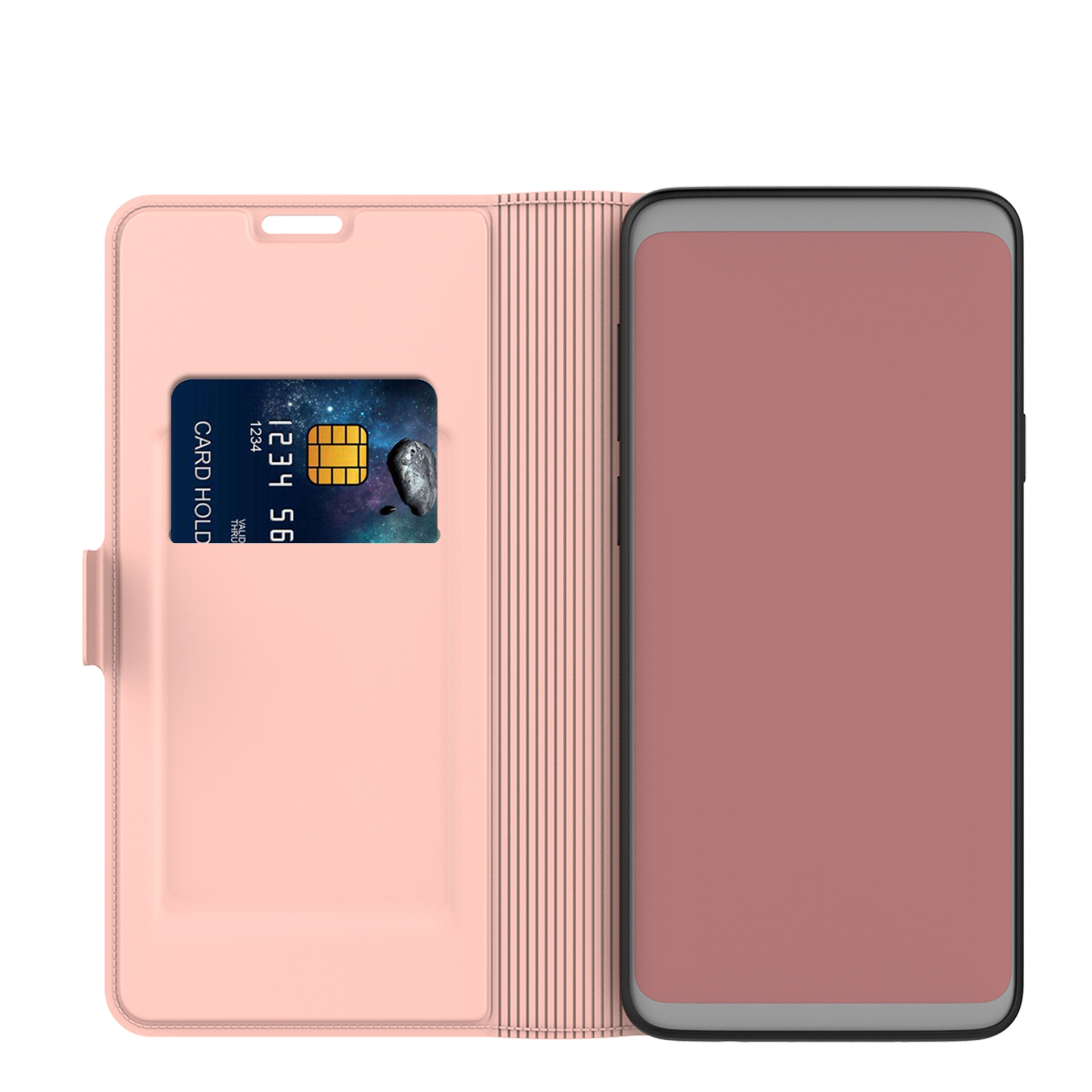 Slim Card Wallet iPhone 13 rosegull