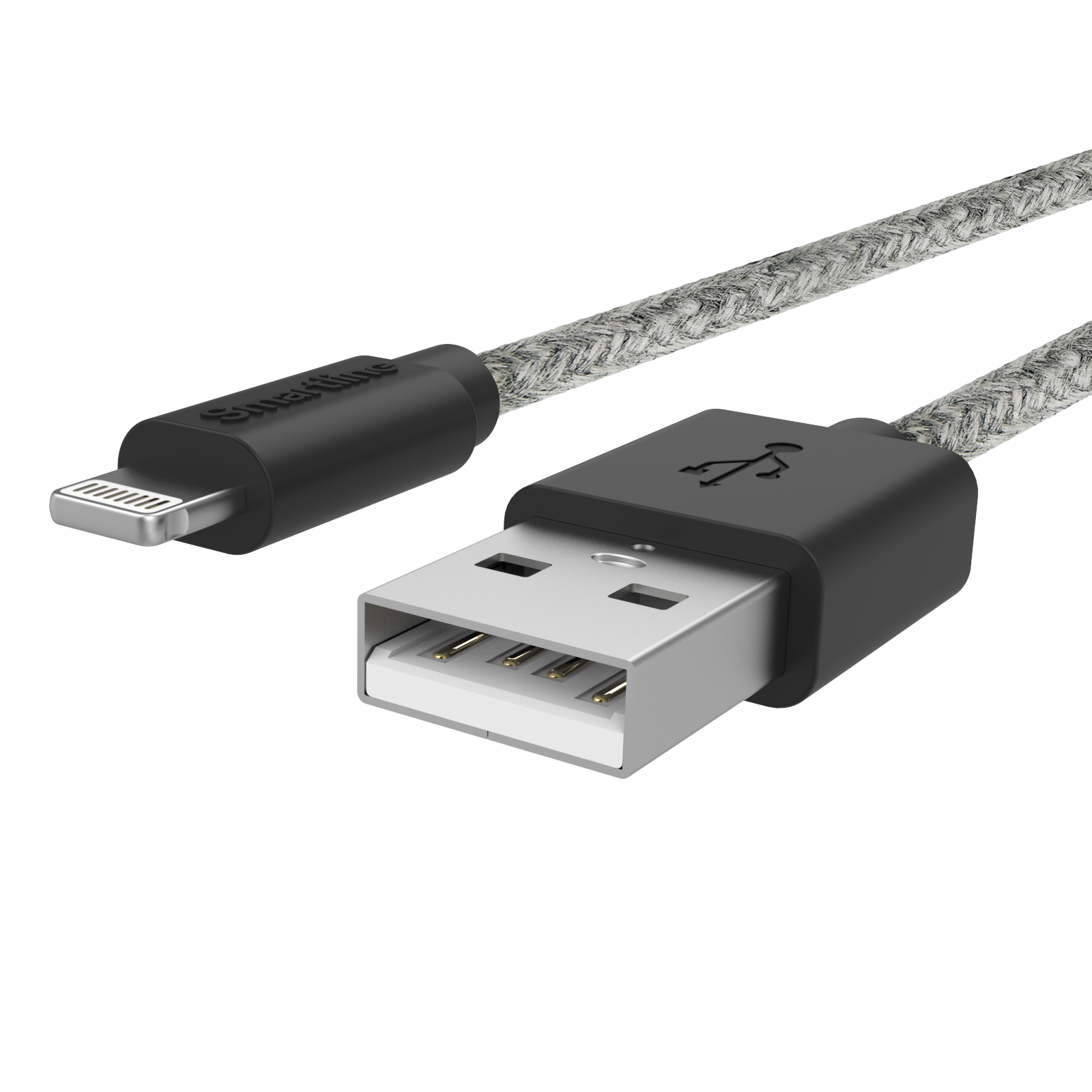 Fuzzy USB Cable Lightning 2m Grey