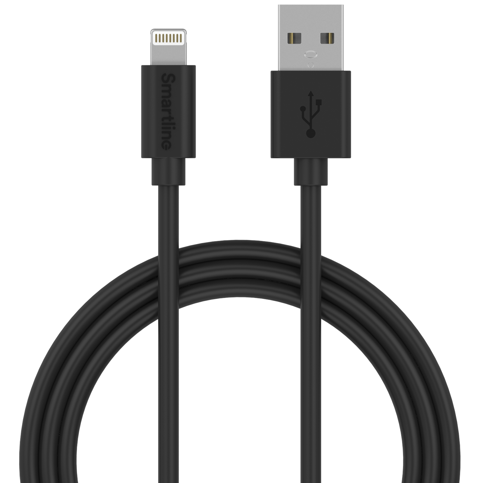 USB Cable Lightning 1m svart