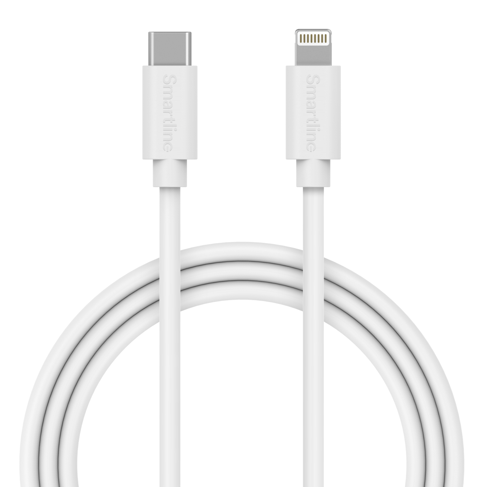 Lang USB-kabel USB-C - Lightning 2m iPhone 11 Pro Max hvit