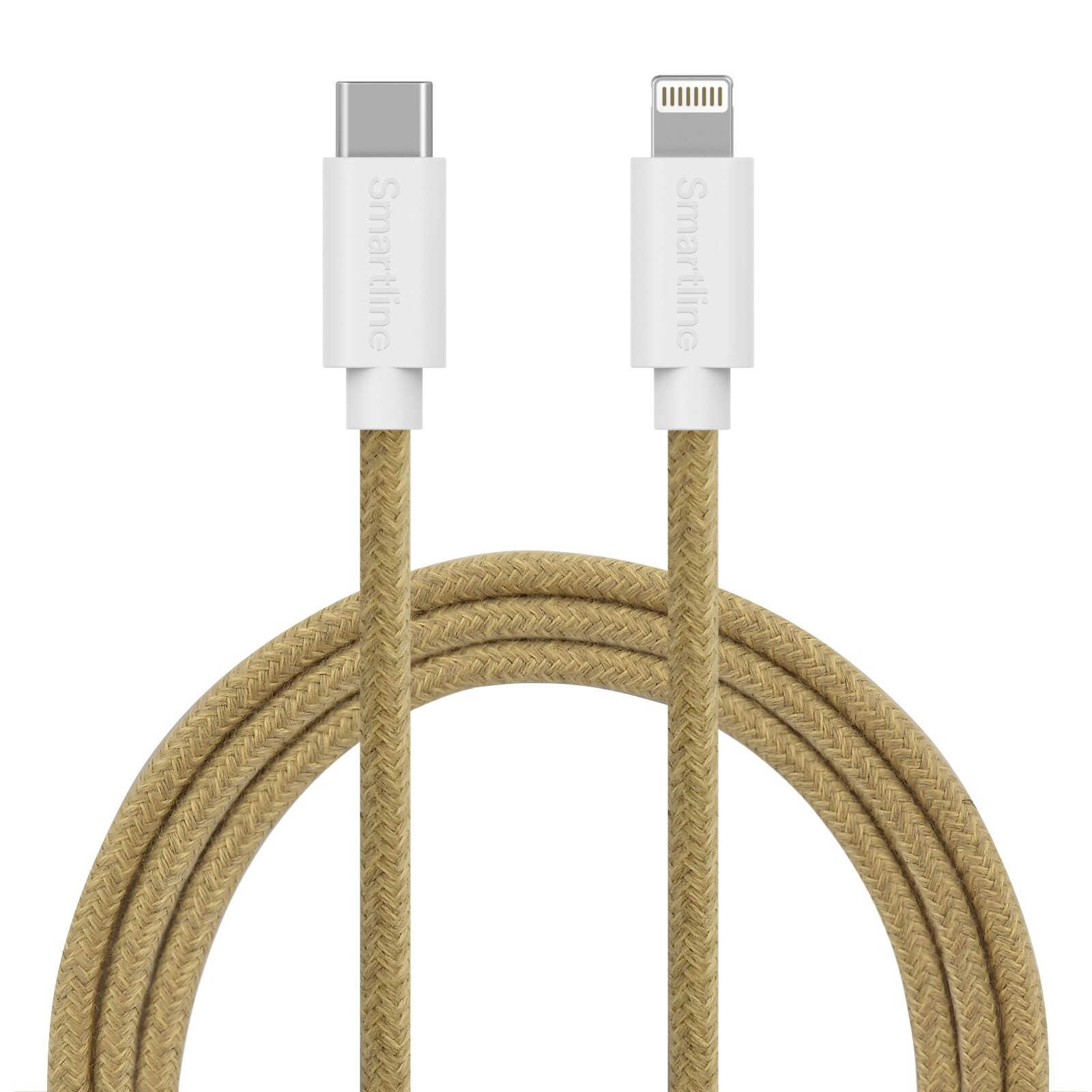 Fuzzy USB Cable USB-C -> Lightning 2m Sand