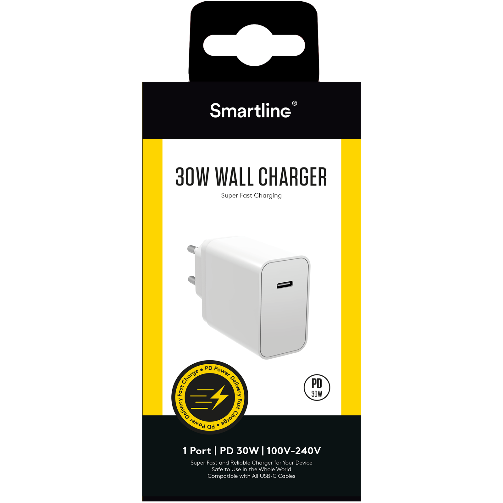 PD Wall Charger 30W USB-C White