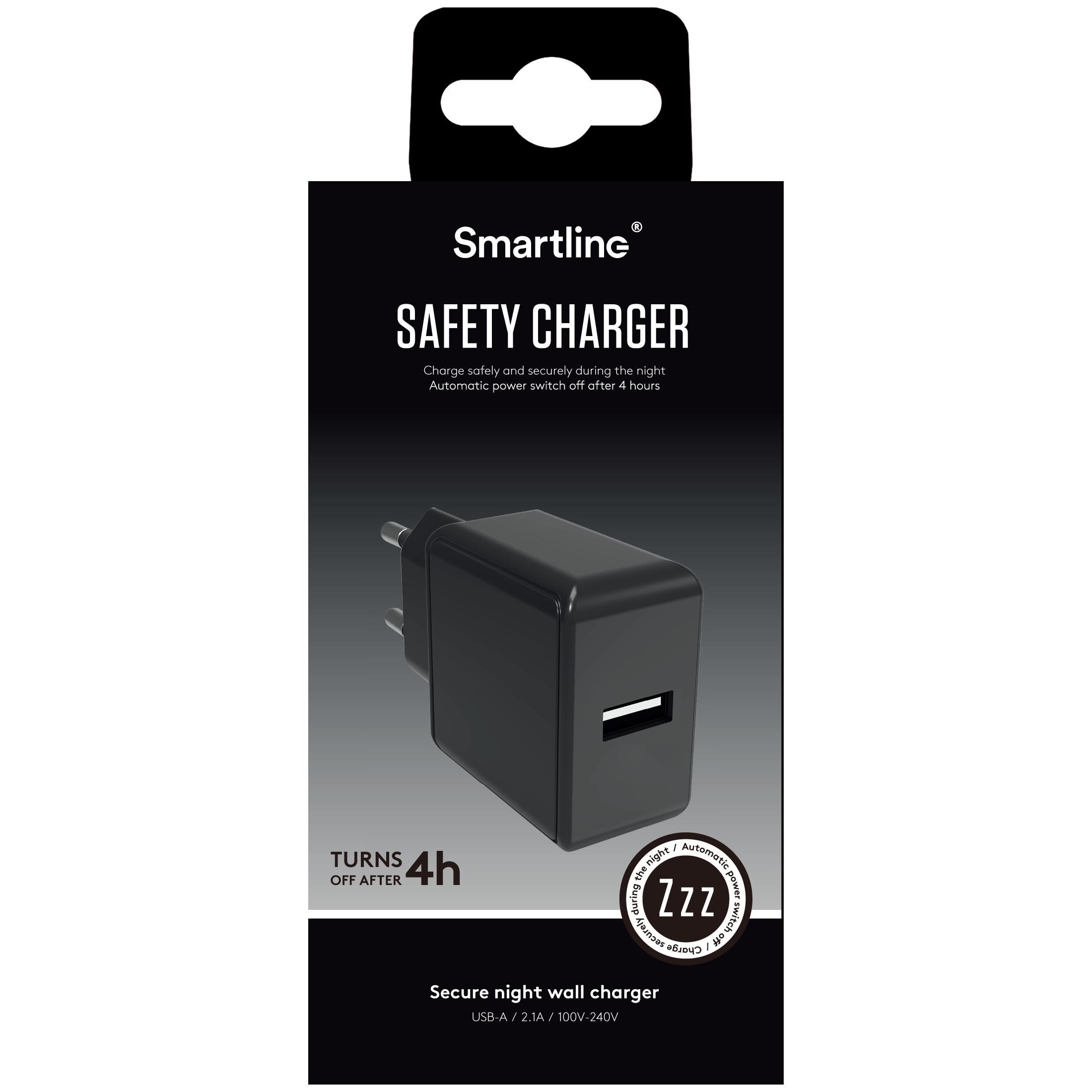 Safety Charger 2.1A Black