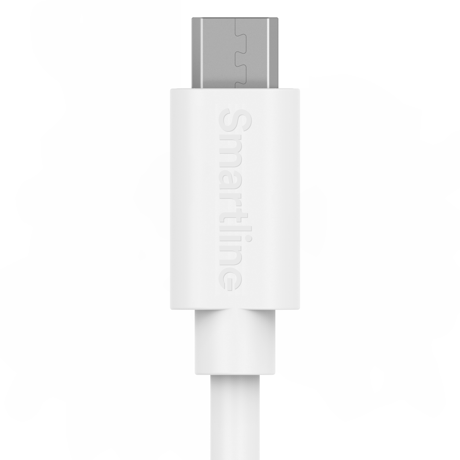 USB-kabel MicroUSB 2m Hvit