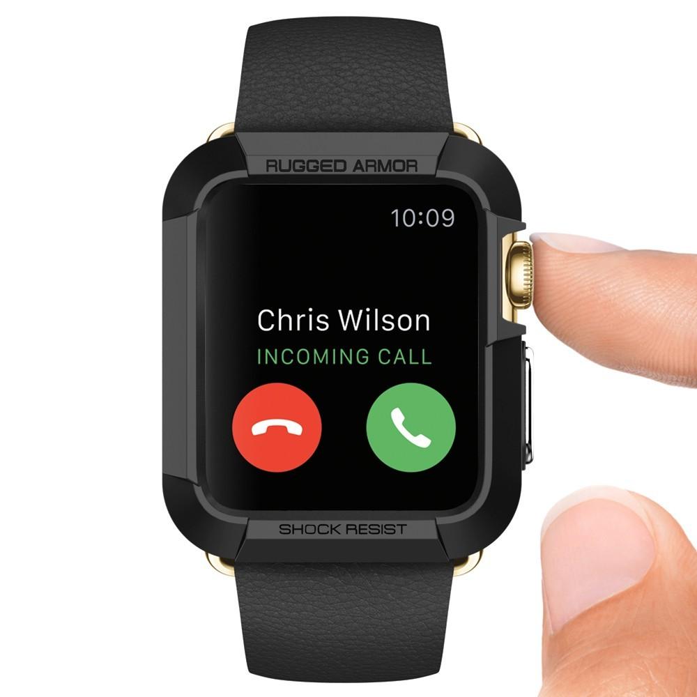Apple Watch 42mm Rugged Armor Case svart