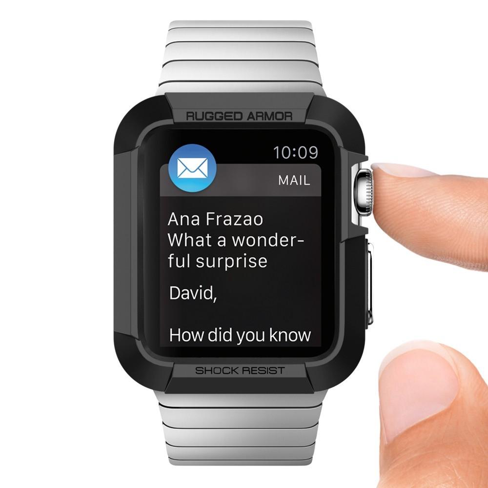 Apple Watch 42mm Rugged Armor Case svart