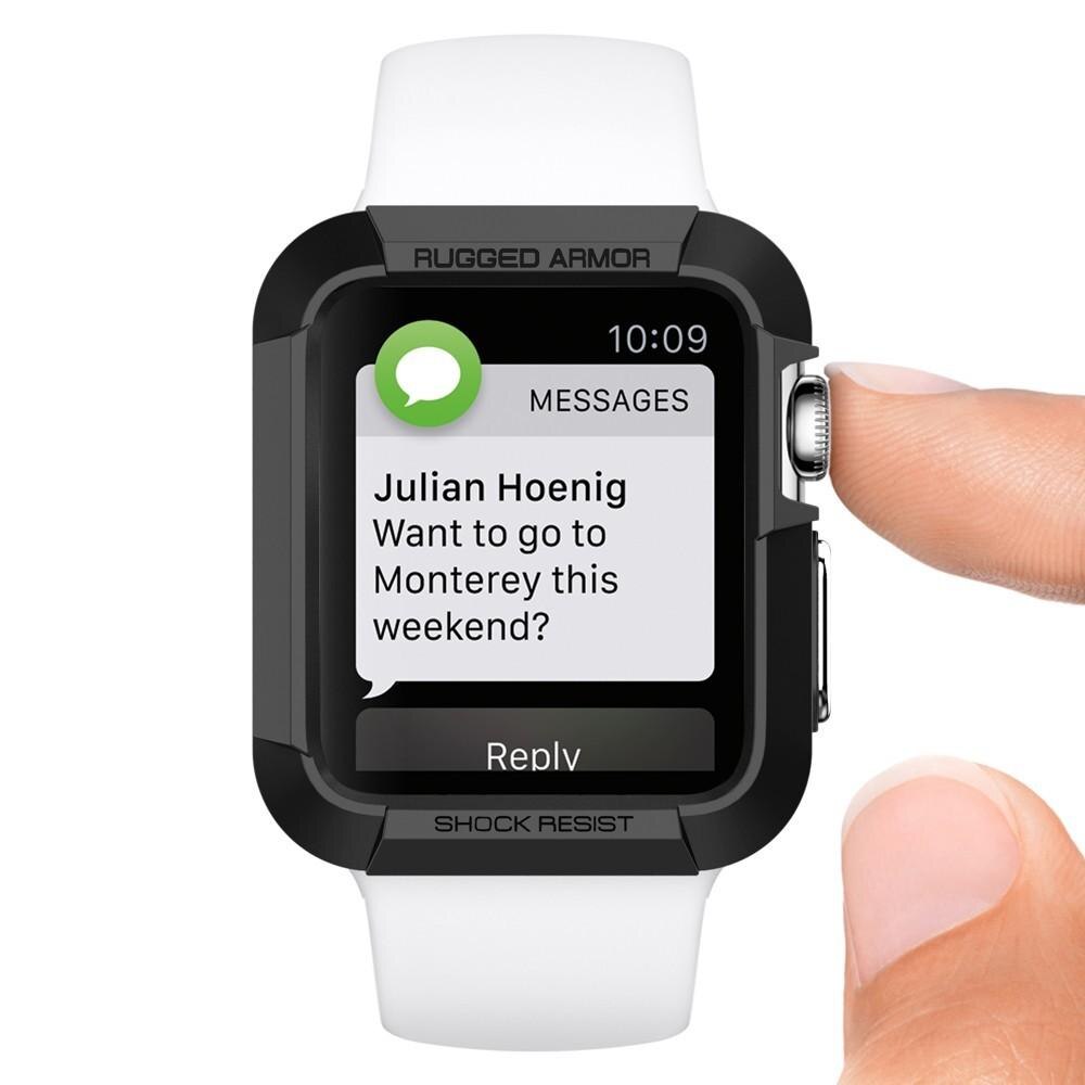 Apple Watch 42mm Rugged Armor Case svart
