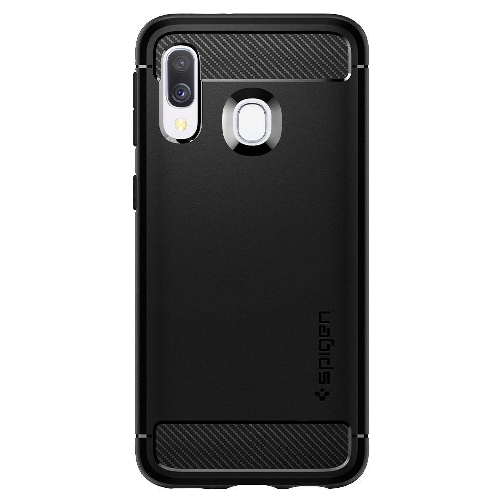 Galaxy A40 Case Rugged Armor Black