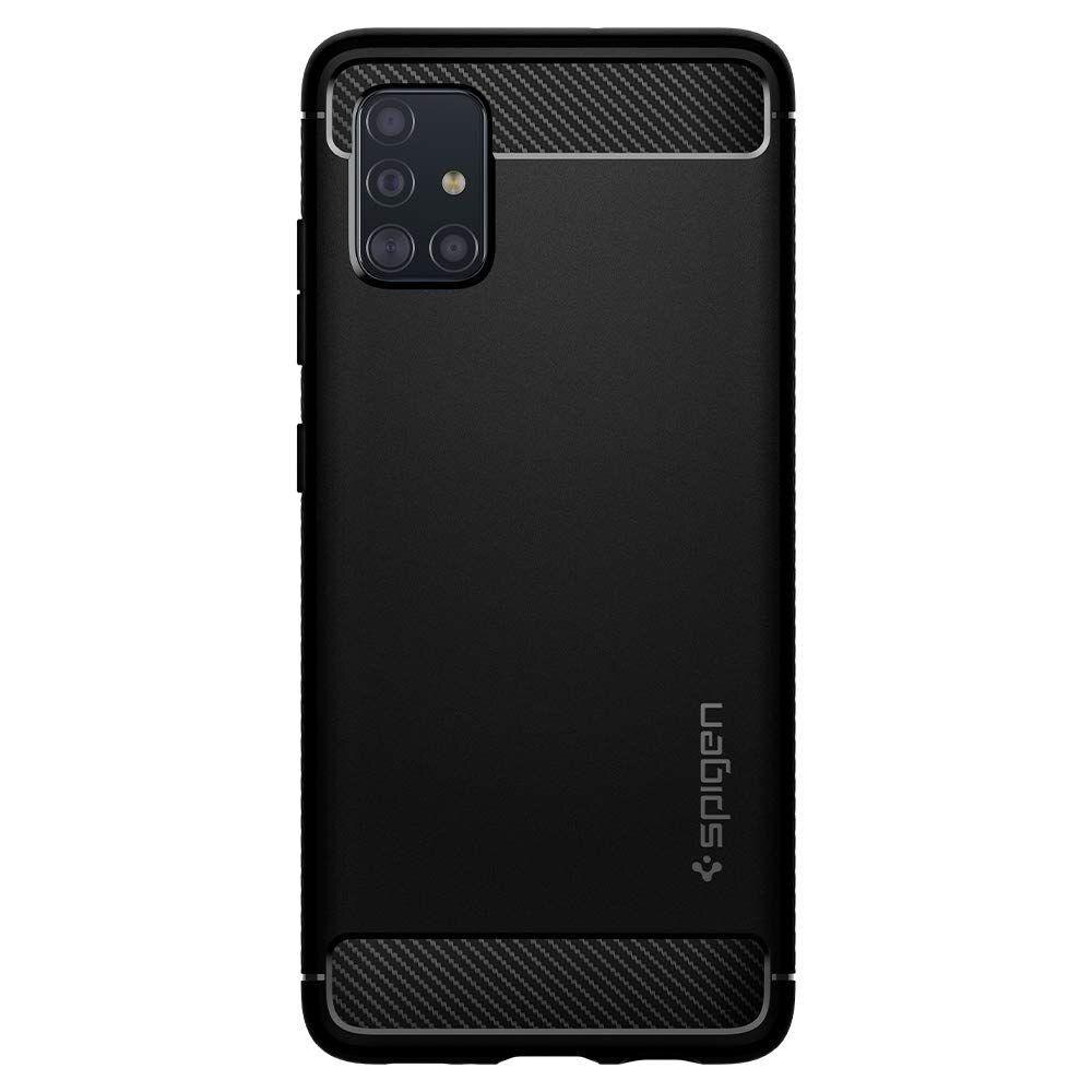 Galaxy A71 Case Rugged Armor Black