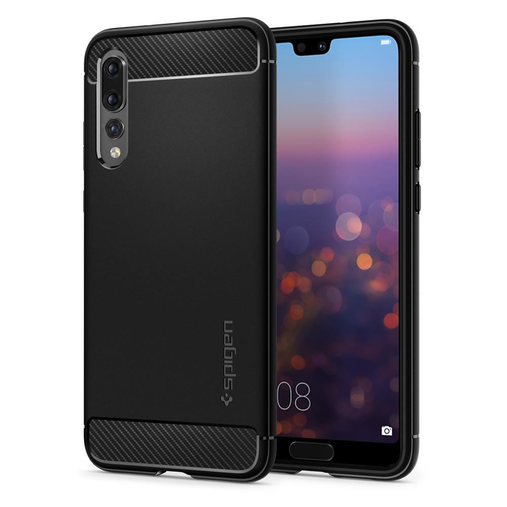 Huawei P20 Pro Case Rugged Armor Black