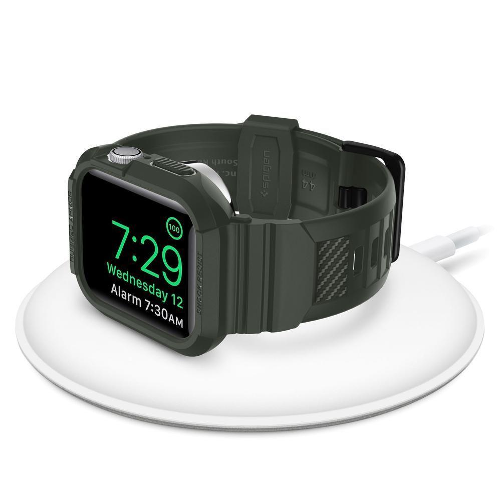 Apple Watch SE 44mm Case Rugged Armor Pro Military Green