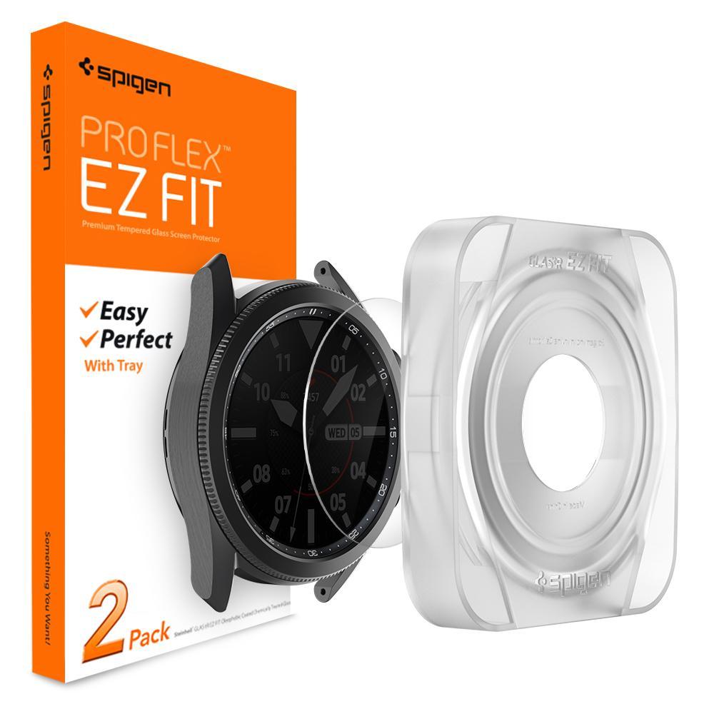 Galaxy Watch 3 45mm Screen Protector EZ Fit GLAS.tR (2-pack)
