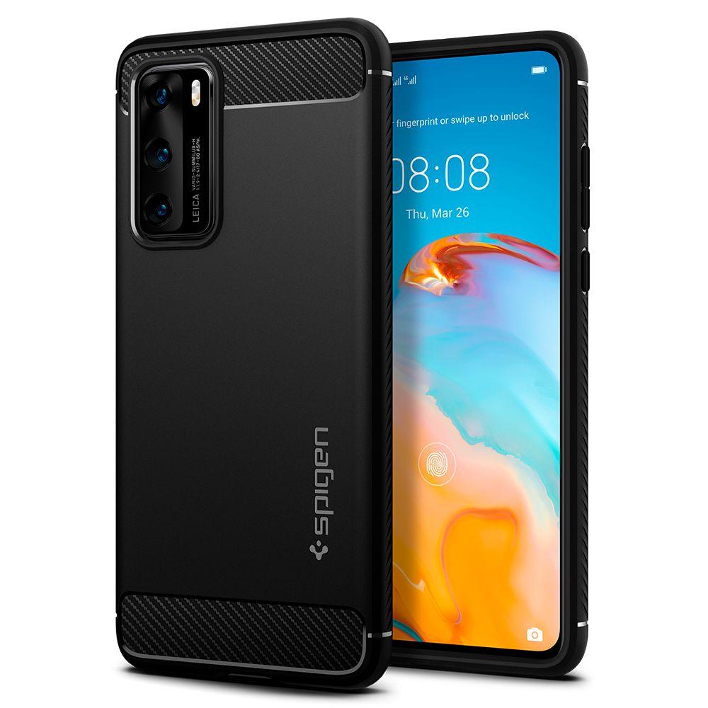 Huawei P40 Case Rugged Armor Black